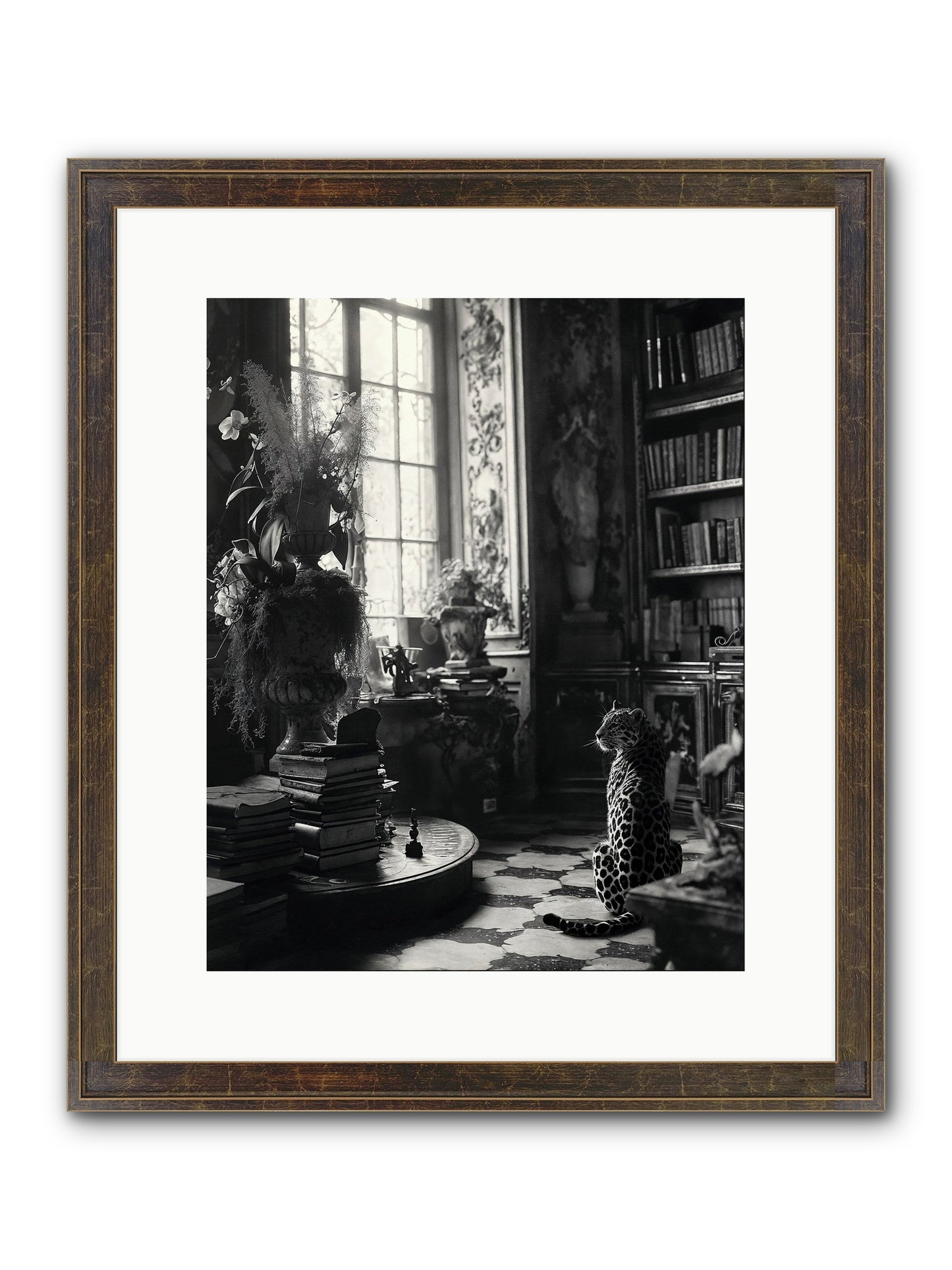 Jasper Framed Print - Slimwoods Black/Gold 12x15