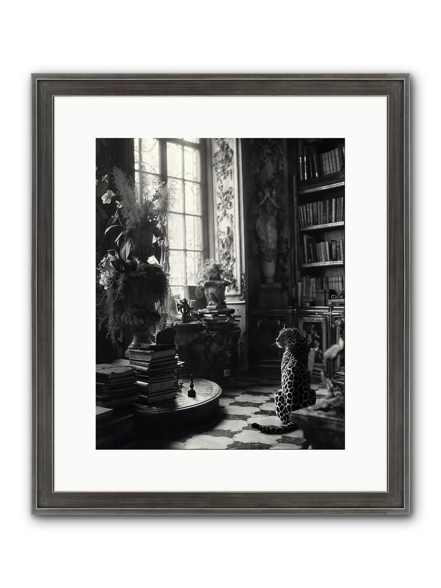 Jasper Framed Print - Slimwoods Black/Silver 12x15