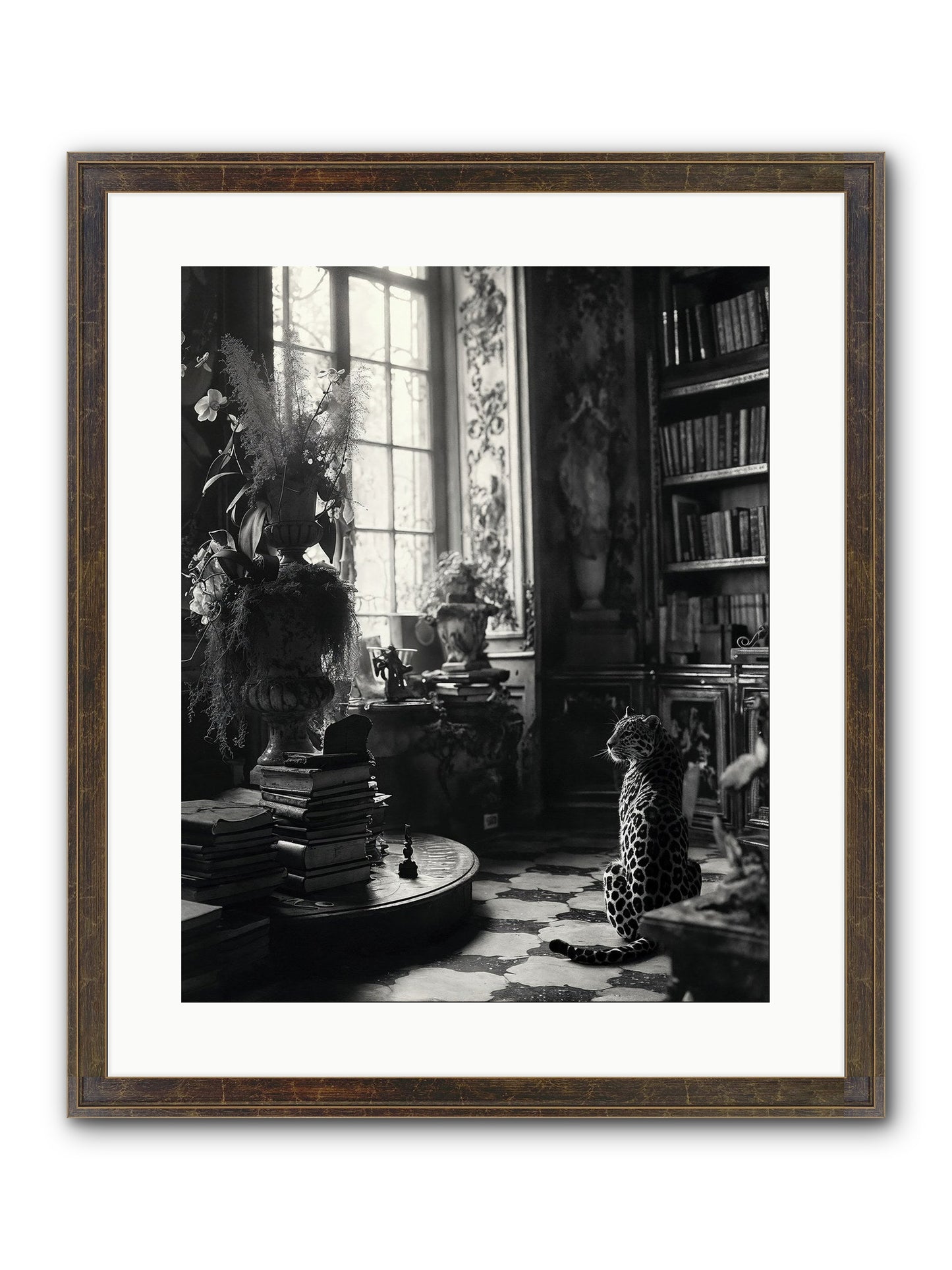 Jasper Framed Print - Slimwoods Black/Gold 16x20