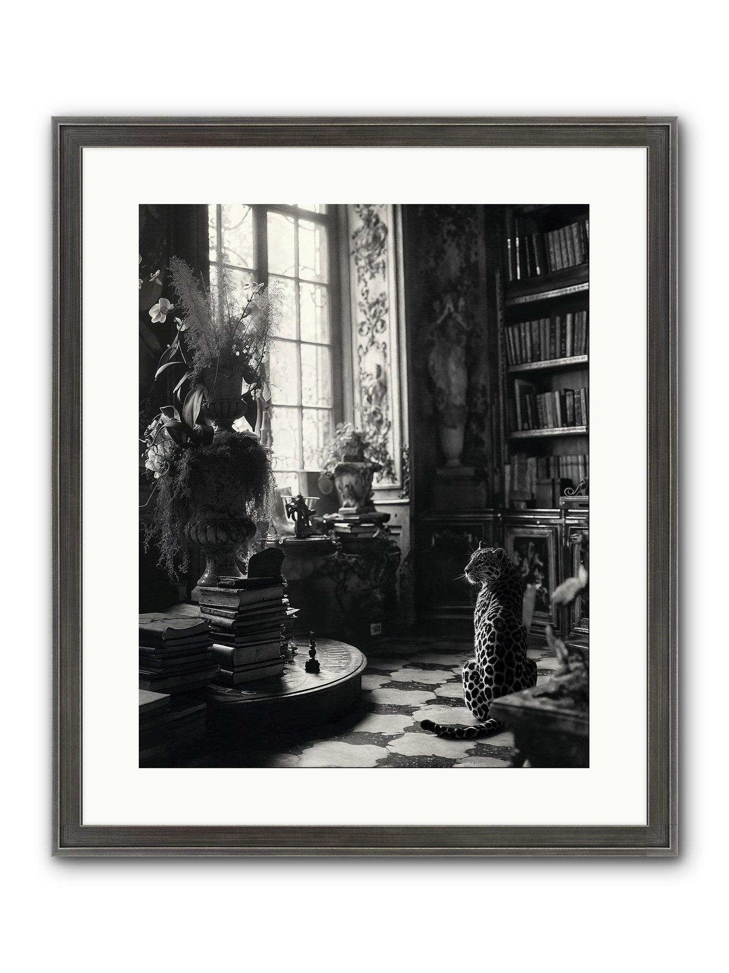 Jasper Framed Print - Slimwoods Black/Silver 16x20