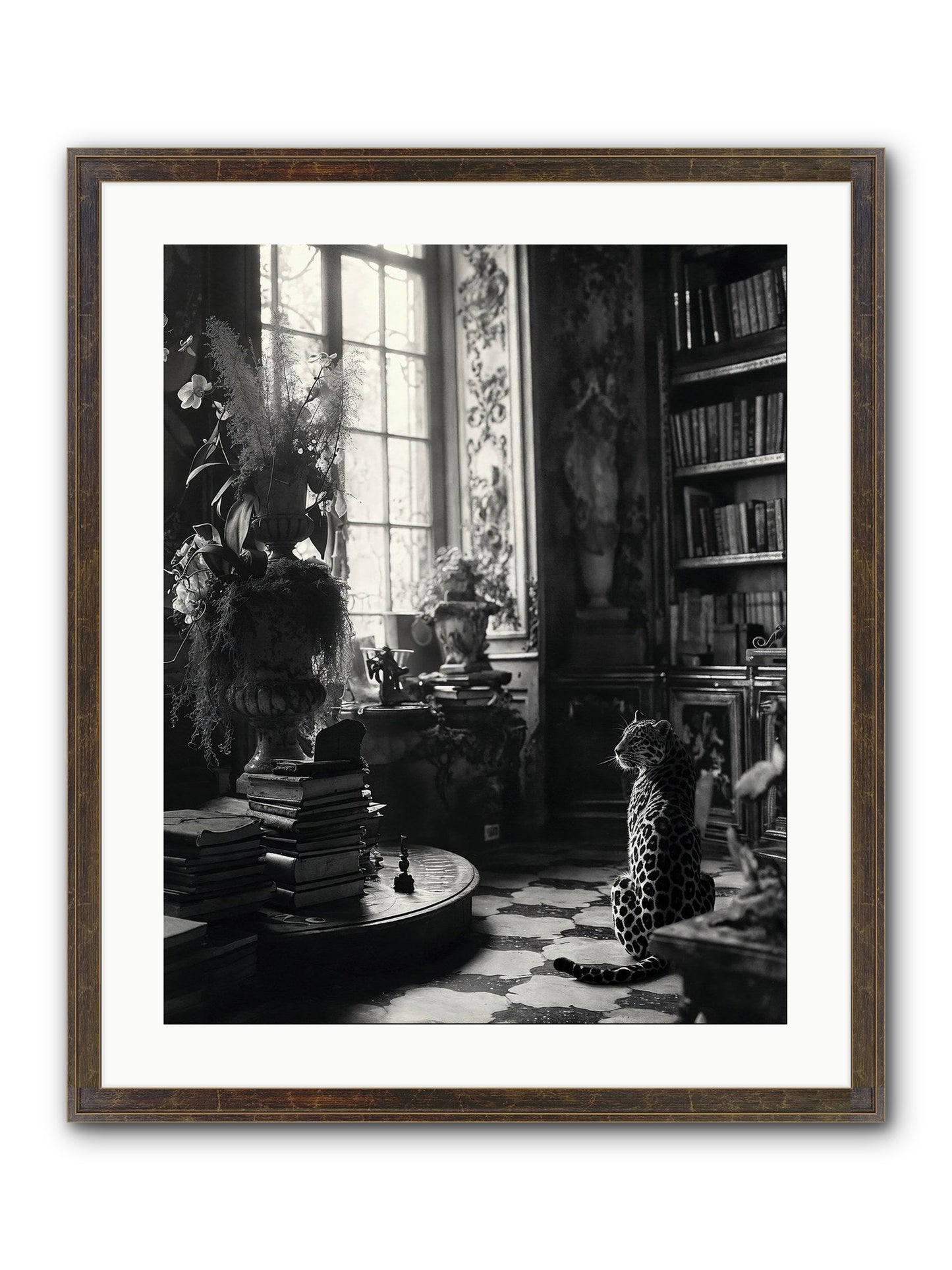 Jasper Framed Print - Slimwoods Black/Gold 20x25