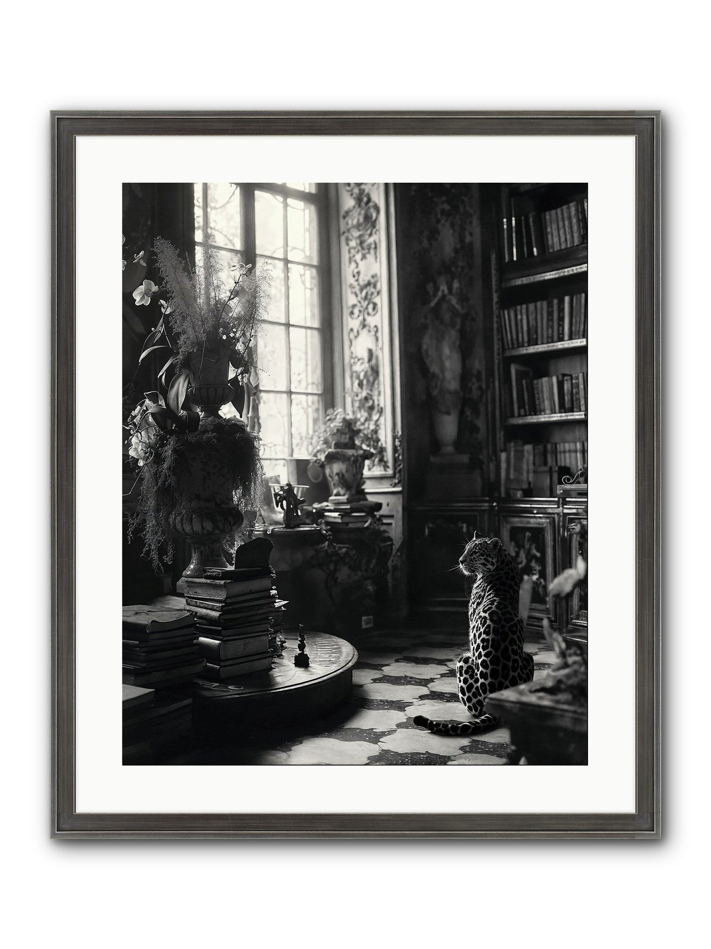 Jasper Framed Print - Slimwoods Black/Silver 20x25