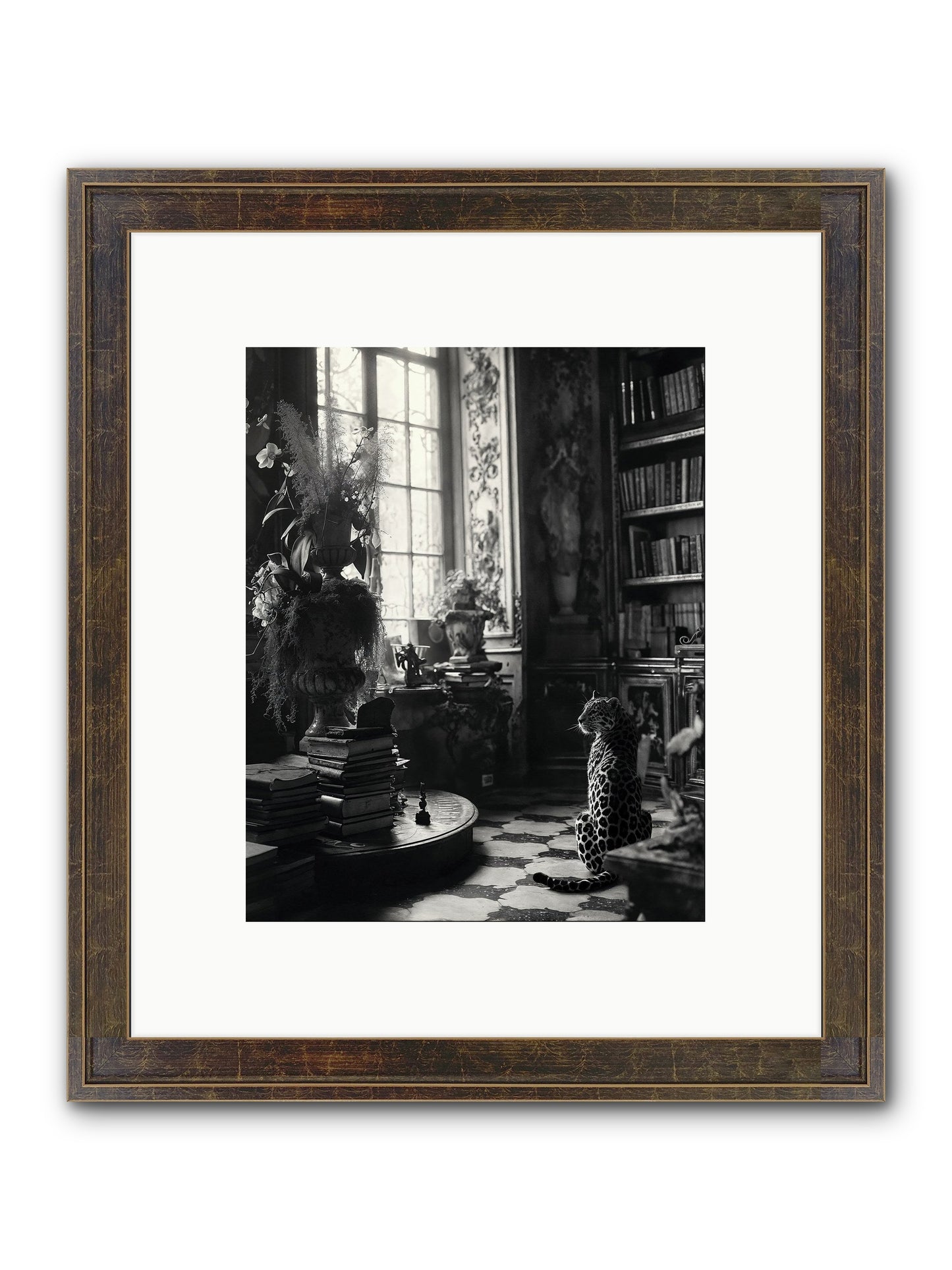 Jasper Framed Print - Slimwoods Black/Gold 8x10