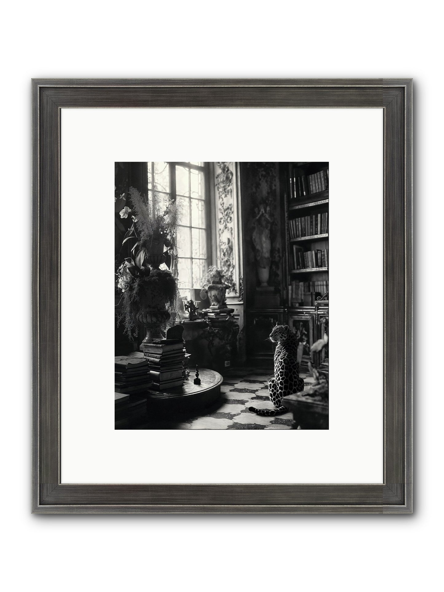 Jasper Framed Print - Slimwoods Black/Silver 8x10