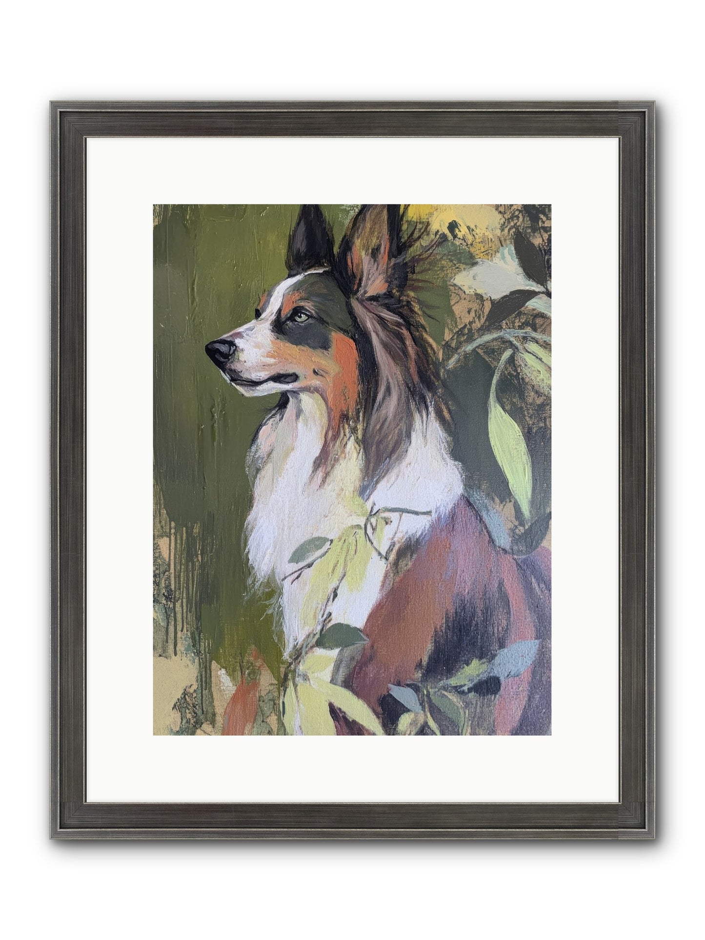 Jasper Knows Framed Print - Slimwoods Black/Silver 12x16