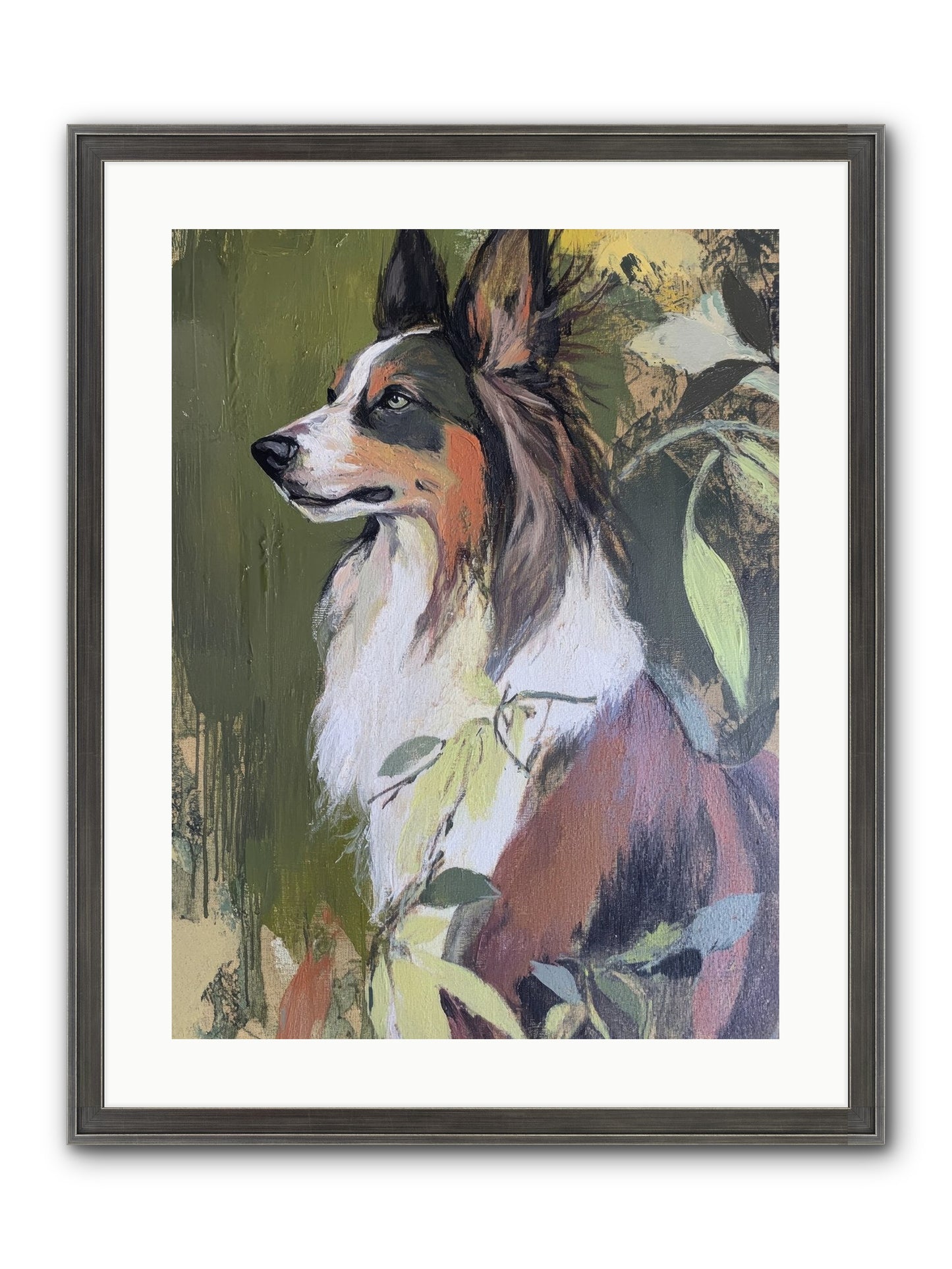 Jasper Knows Framed Print - Slimwoods Black/Silver 18x24