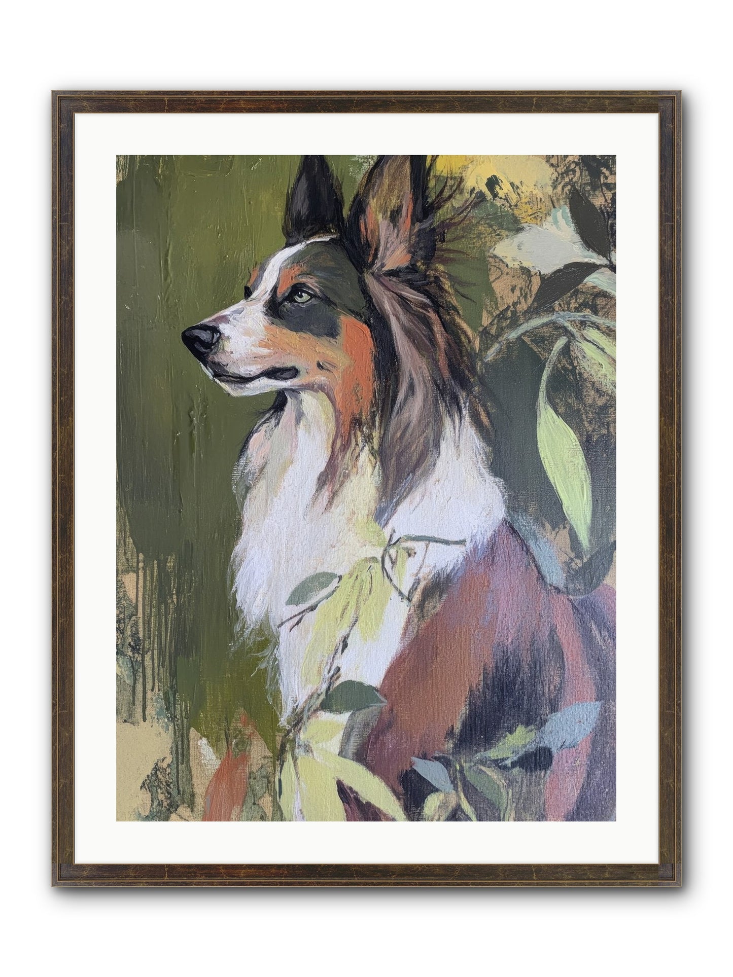 Jasper Knows Framed Print - Slimwoods Black/Gold 24x32