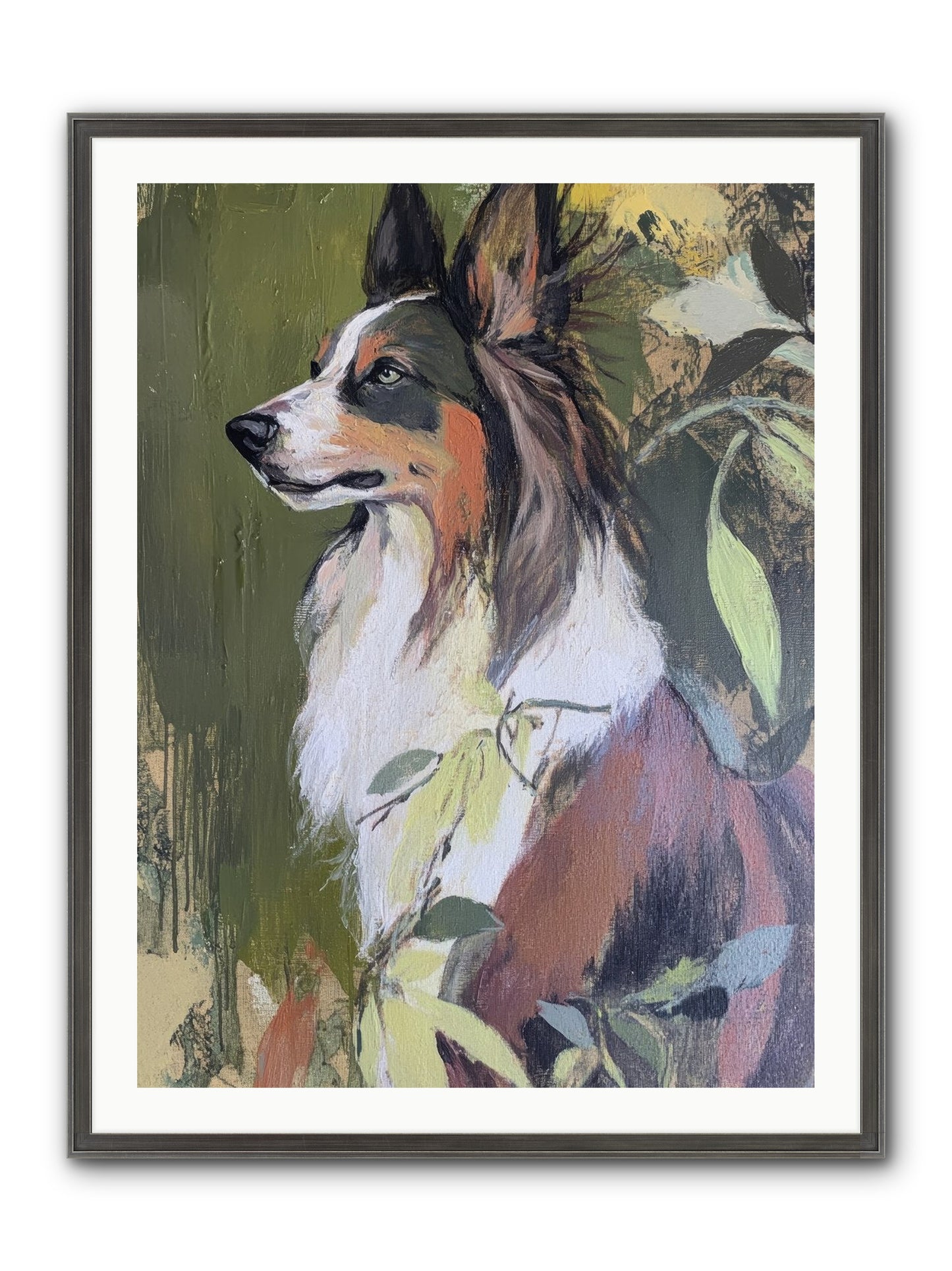 Jasper Knows Framed Print - Slimwoods Black/Silver 30x40