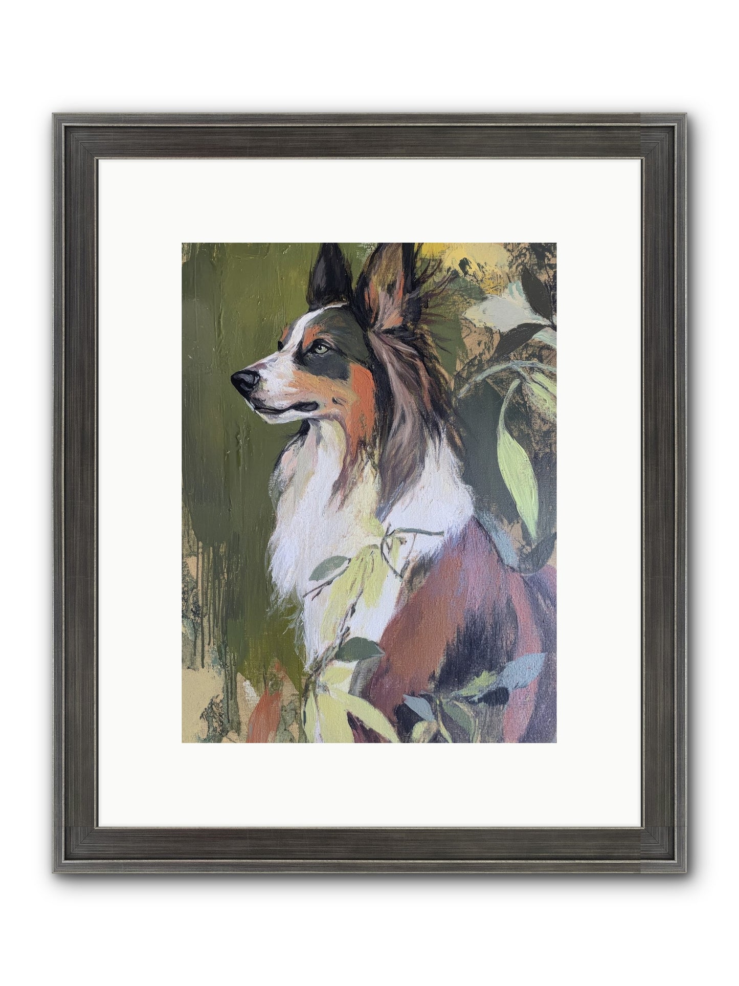 Jasper Knows Framed Print - Slimwoods Black/Silver 9x12