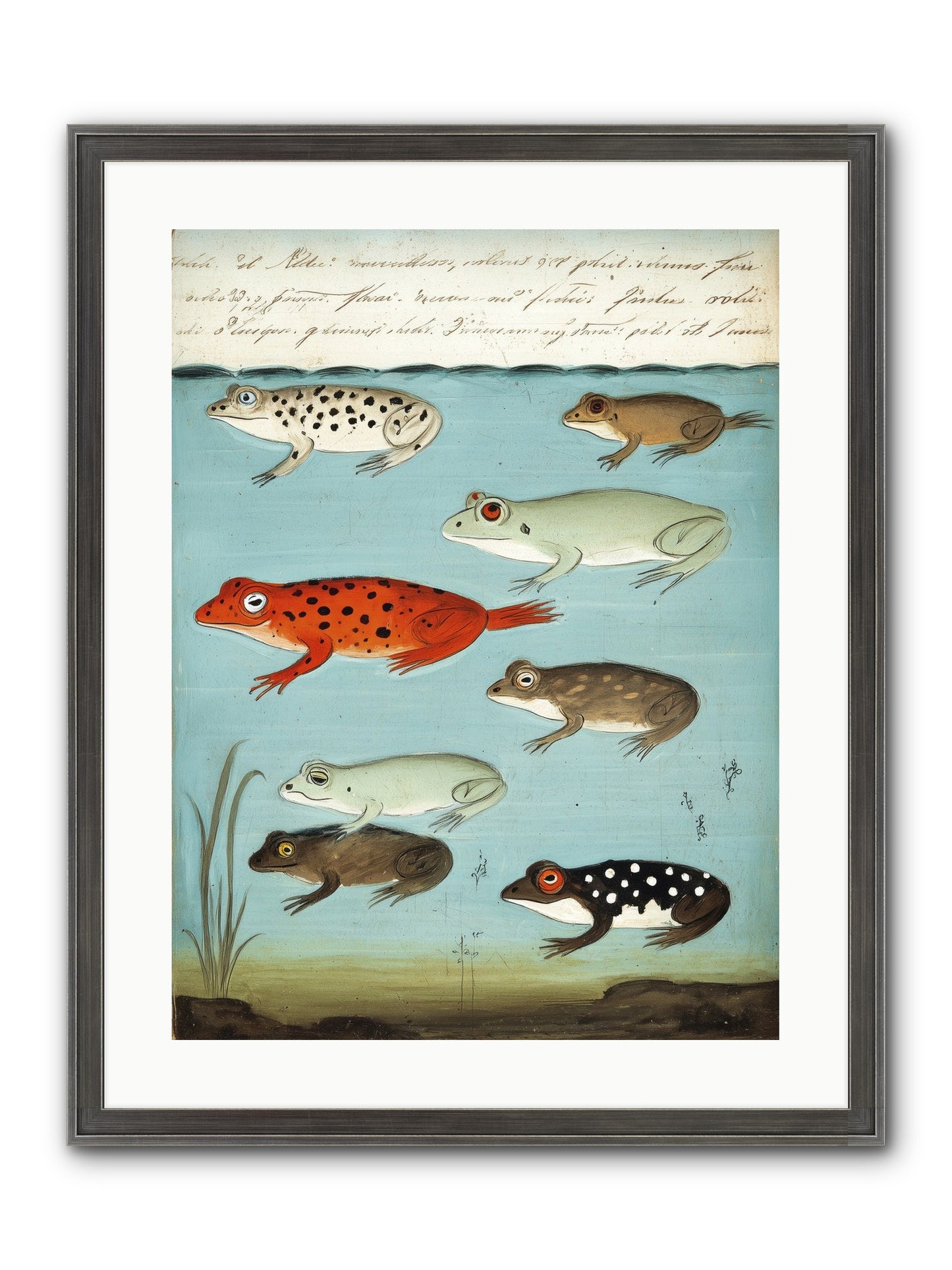 Jeweled Gathering Framed Print - Slimwoods Black/Silver 18x24
