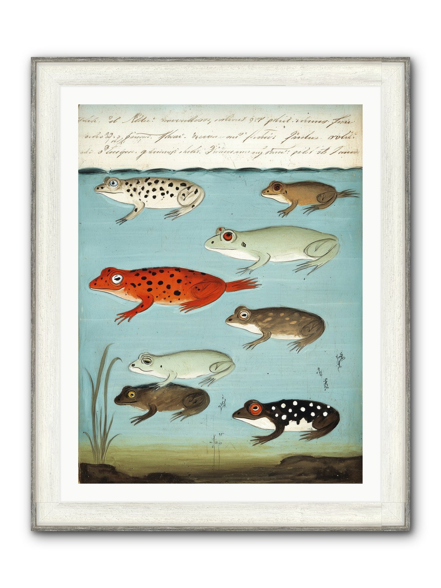 Jeweled Gathering Framed Print - Driftwood White 30x40