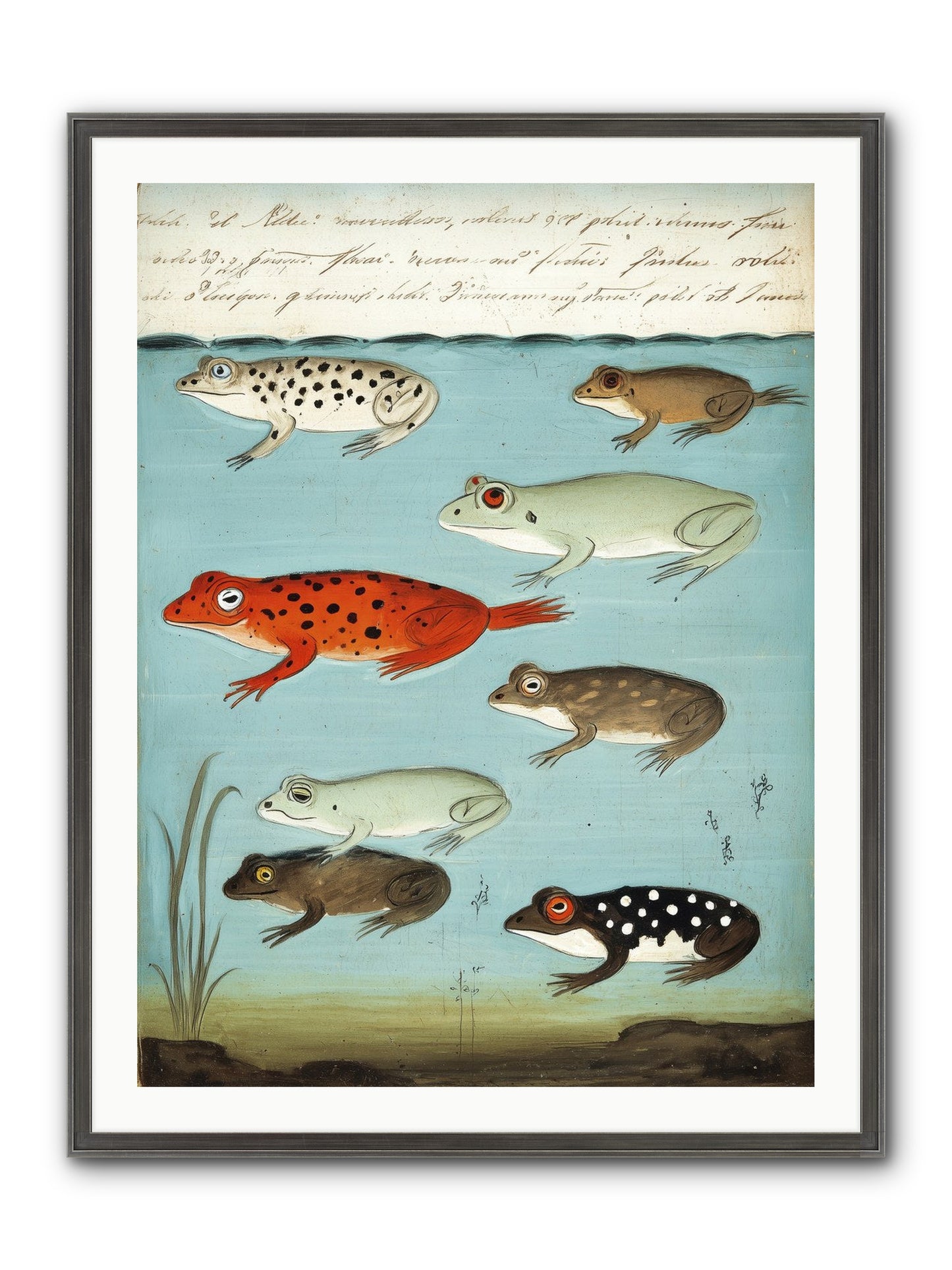Jeweled Gathering Framed Print - Slimwoods Black/Silver 30x40