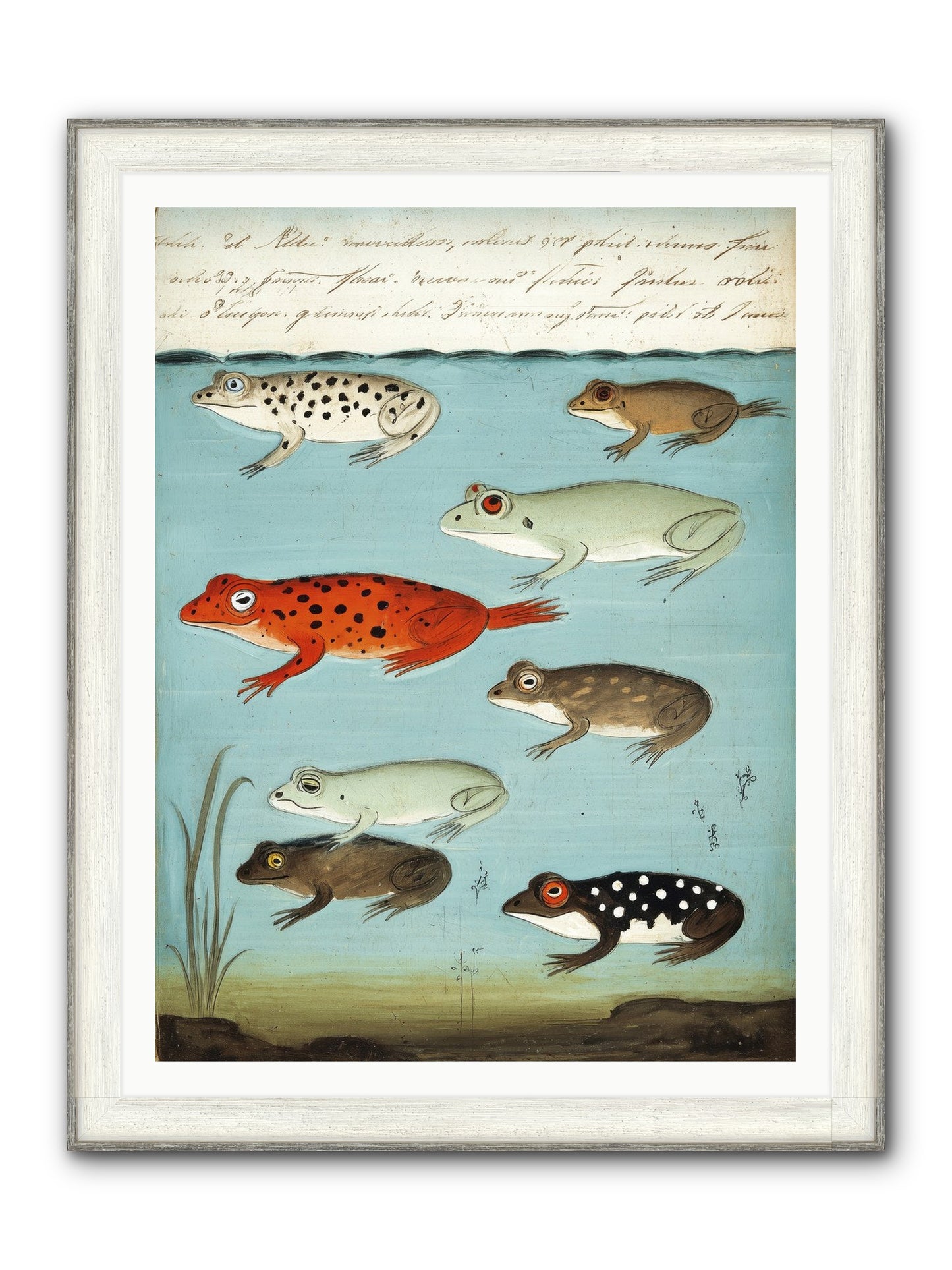 Jeweled Gathering Framed Print - Driftwood White 36x48