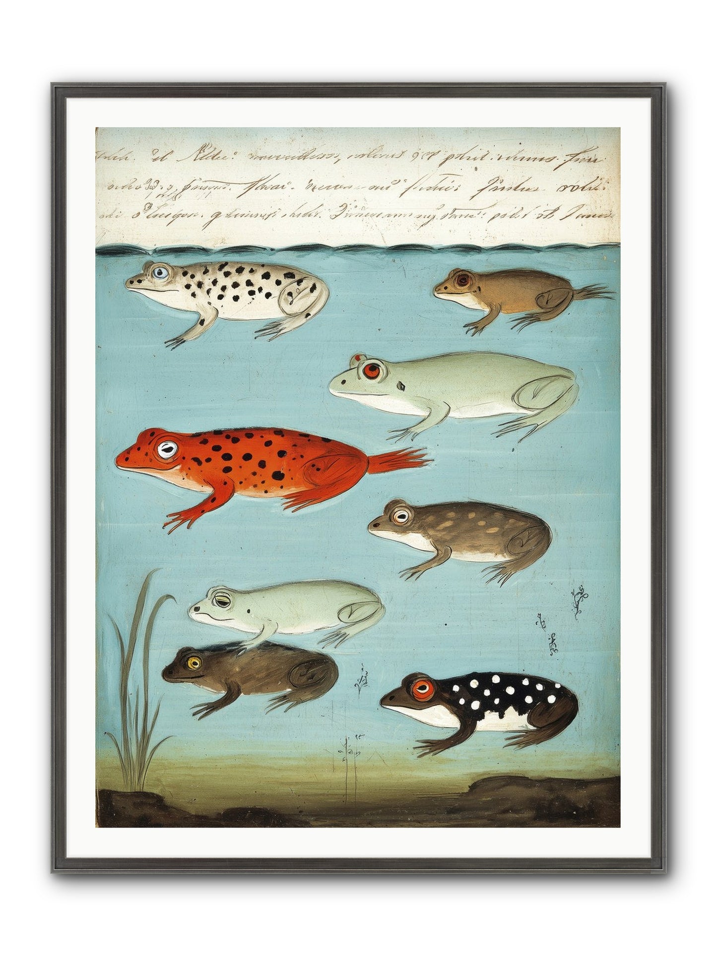 Jeweled Gathering Framed Print - Slimwoods Black/Silver 36x48