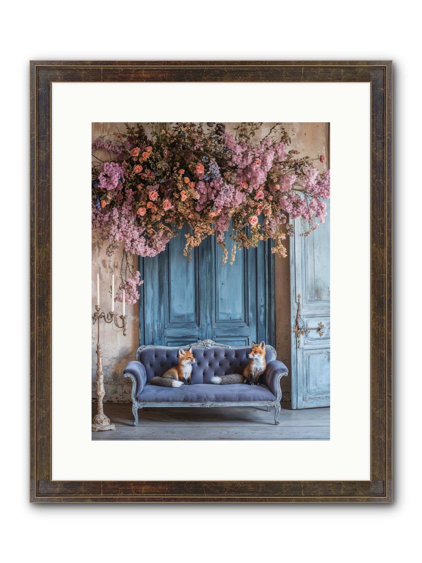 Jewels In The Thicket Framed Print - Slimwoods Black/Gold 12x16