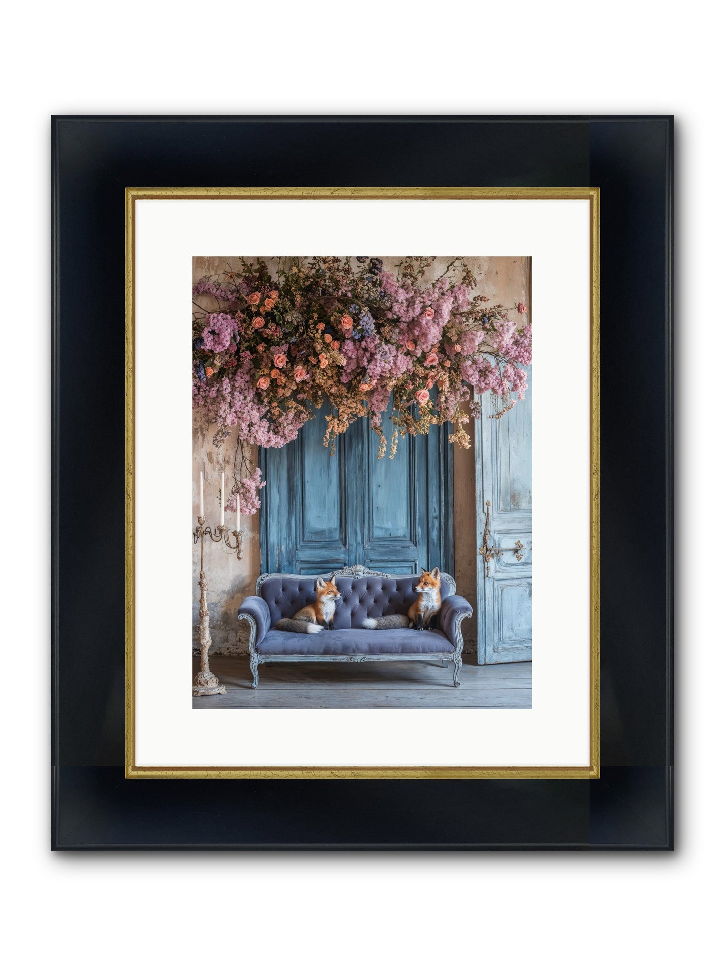 Jewels In The Thicket Framed Print - Wide Black w/Gold 12x16