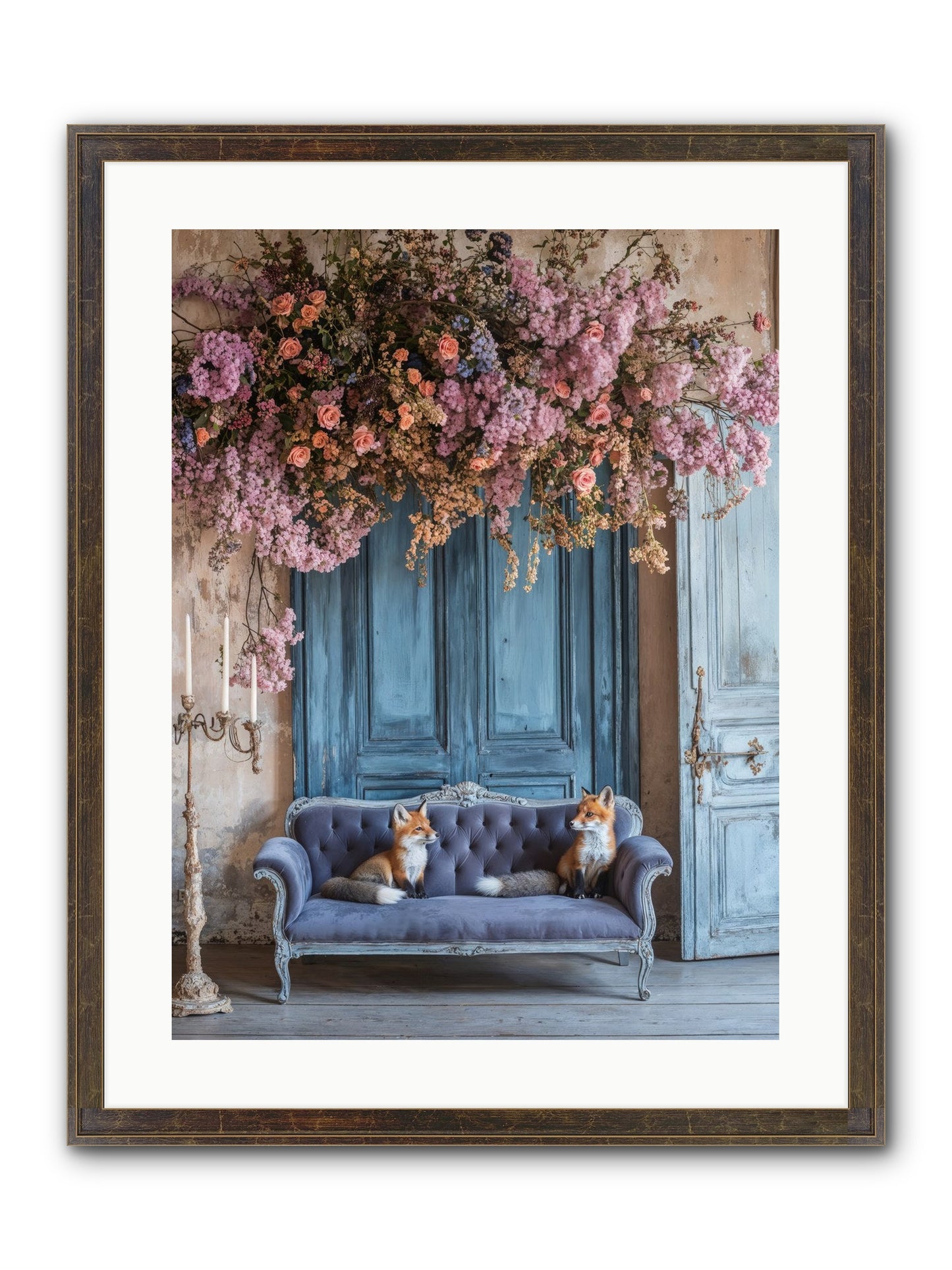 Jewels In The Thicket Framed Print - Slimwoods Black/Gold 18x24