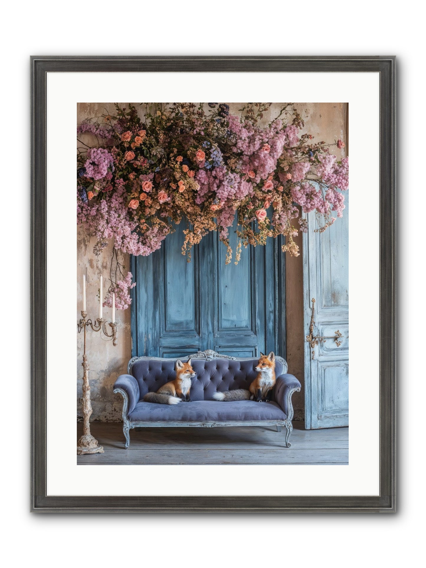 Jewels In The Thicket Framed Print - Slimwoods Black/Silver 18x24