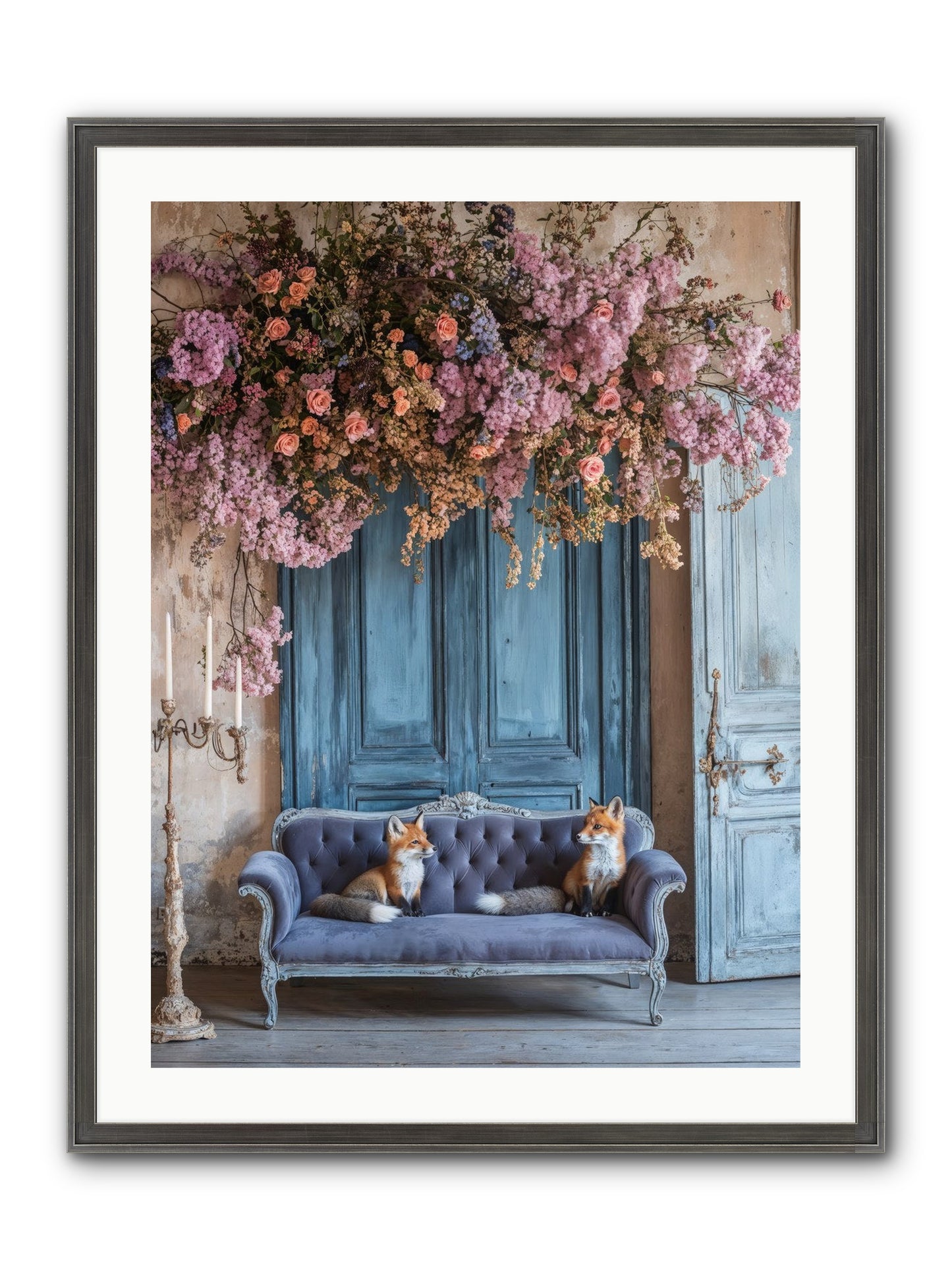Jewels In The Thicket Framed Print - Slimwoods Black/Silver 24x32