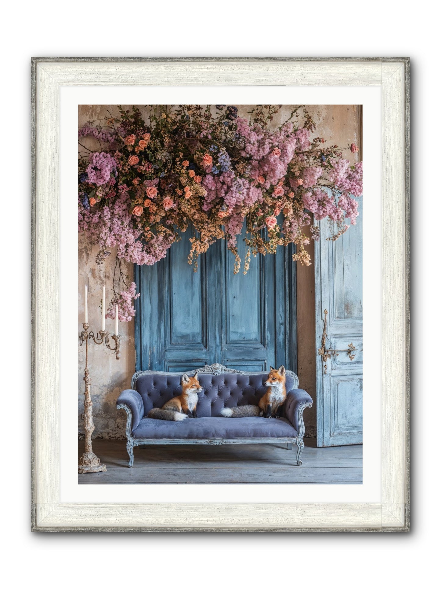 Jewels In The Thicket Framed Print - Driftwood White 30x40