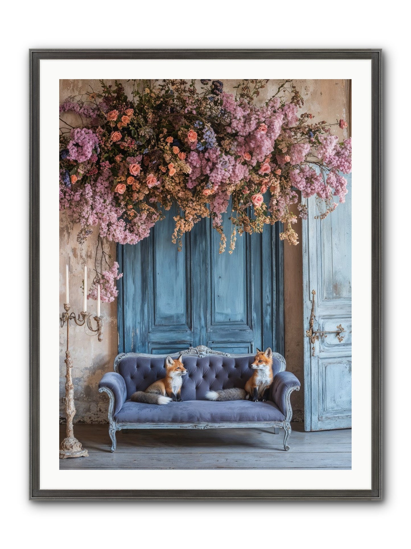 Jewels In The Thicket Framed Print - Slimwoods Black/Silver 30x40