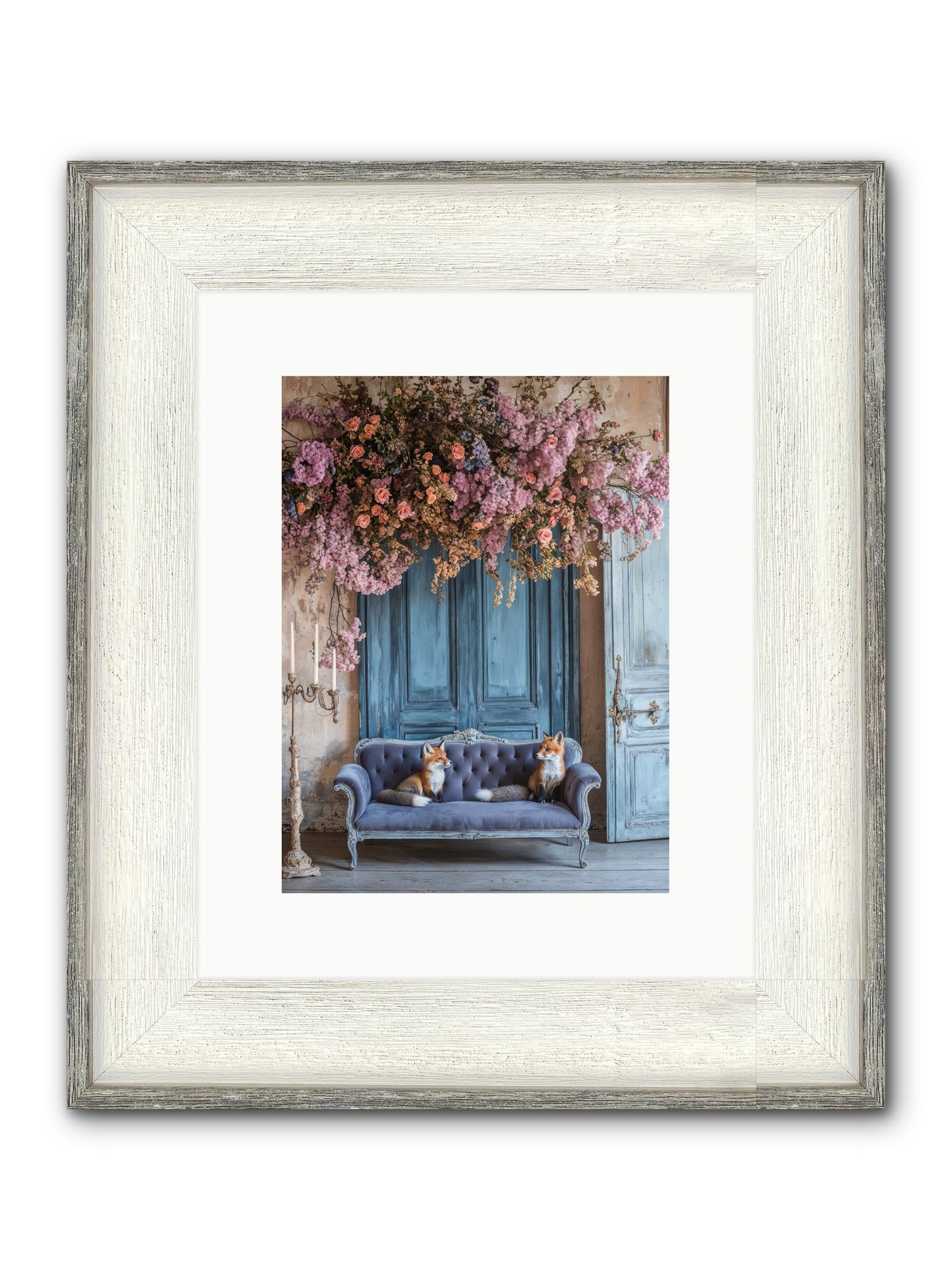 Jewels In The Thicket Framed Print - Driftwood White 9x12