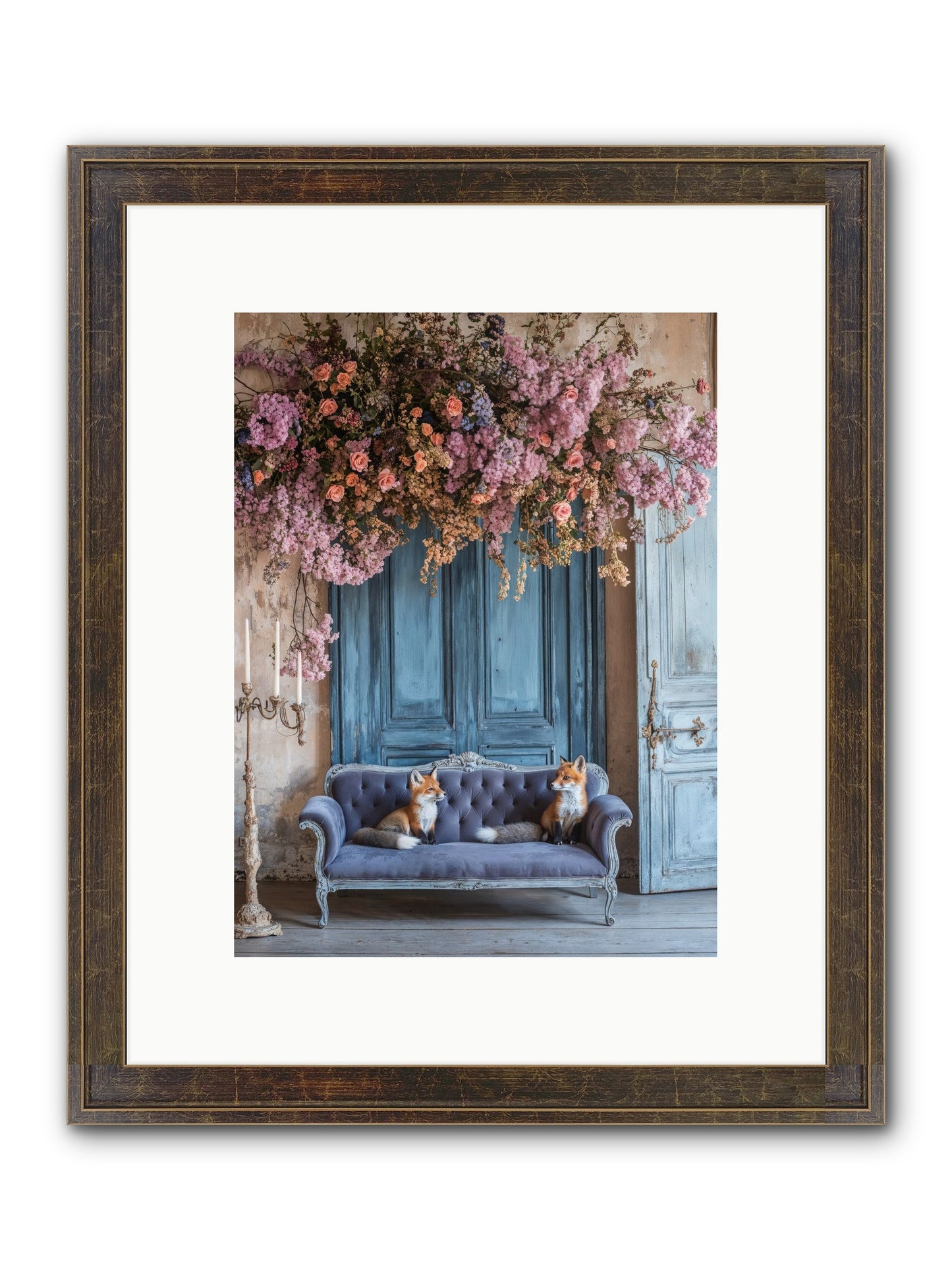 Jewels In The Thicket Framed Print - Slimwoods Black/Gold 9x12