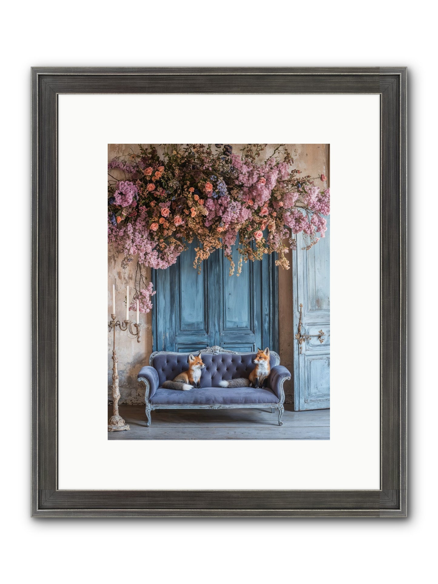 Jewels In The Thicket Framed Print - Slimwoods Black/Silver 9x12