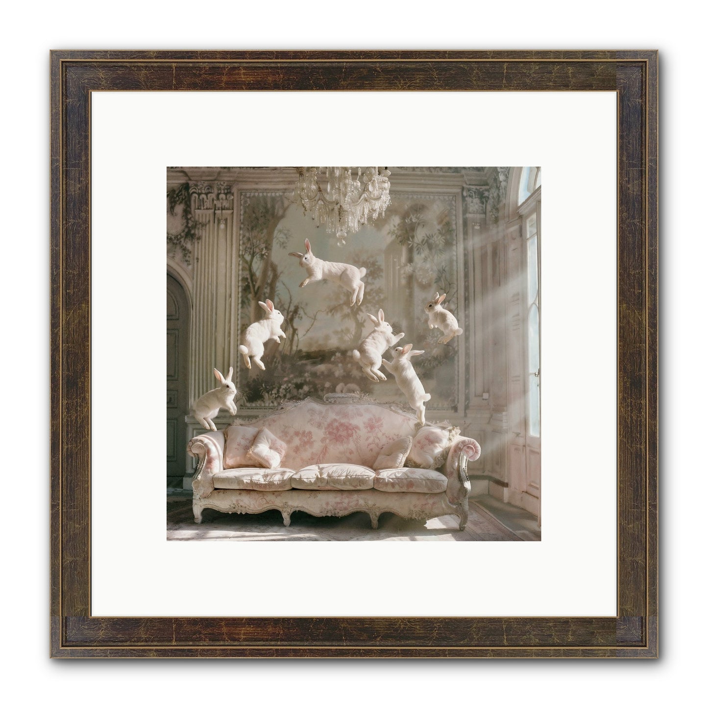 Joie De Vivre Framed Print - Slimwoods Black/Gold 10x10