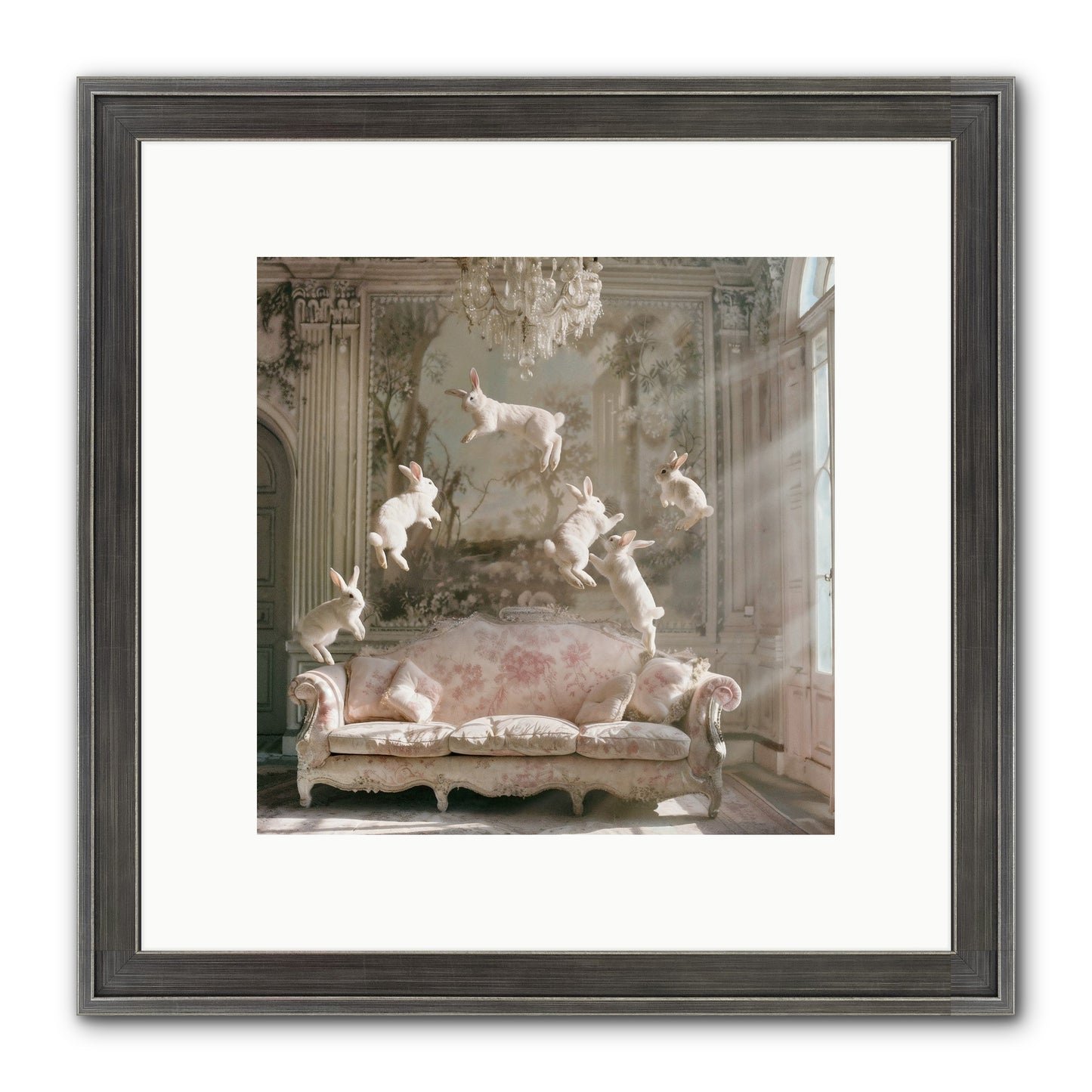 Joie De Vivre Framed Print - Slimwoods Black/Silver 10x10