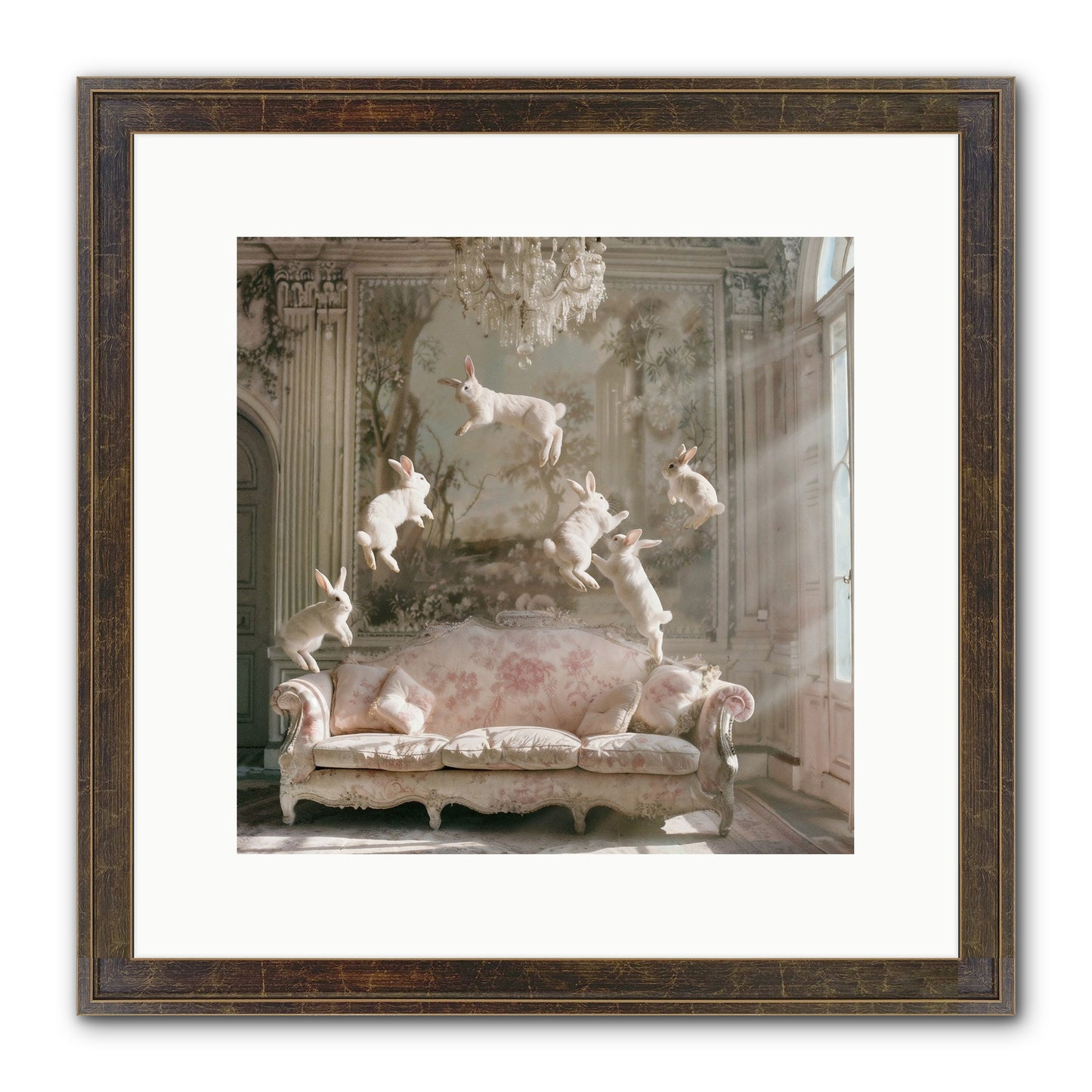 Joie De Vivre Framed Print - Slimwoods Black/Gold 12x12