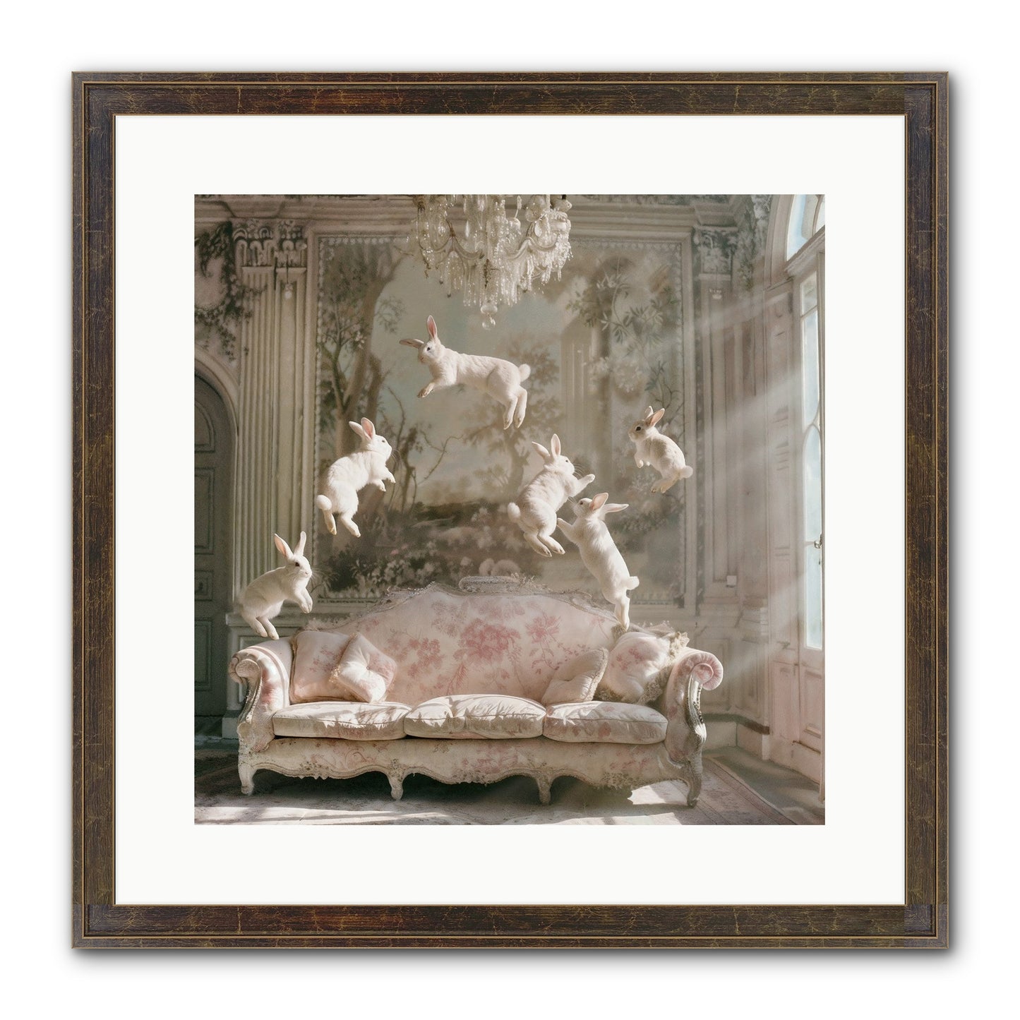 Joie De Vivre Framed Print - Slimwoods Black/Gold 16x16
