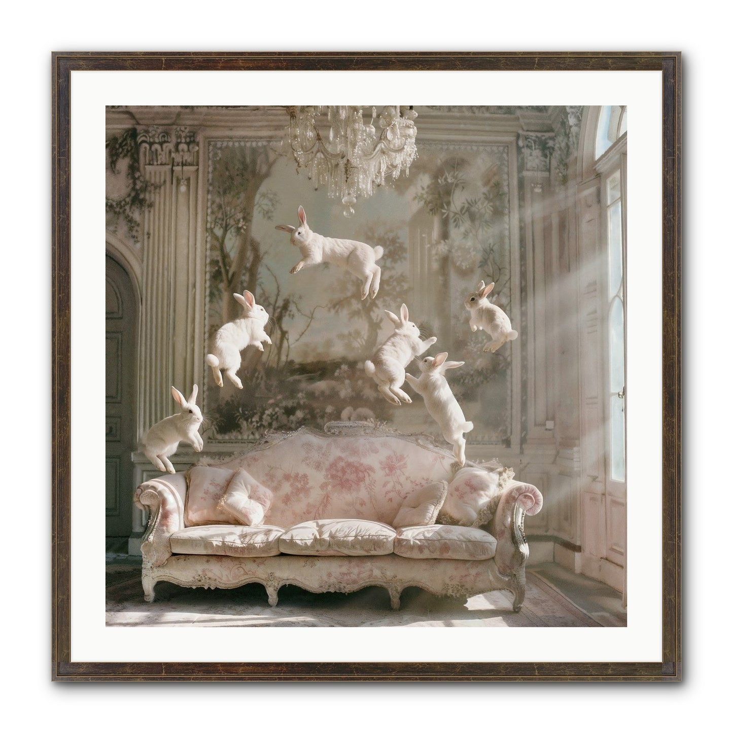 Joie De Vivre Framed Print - Slimwoods Black/Gold 30x30