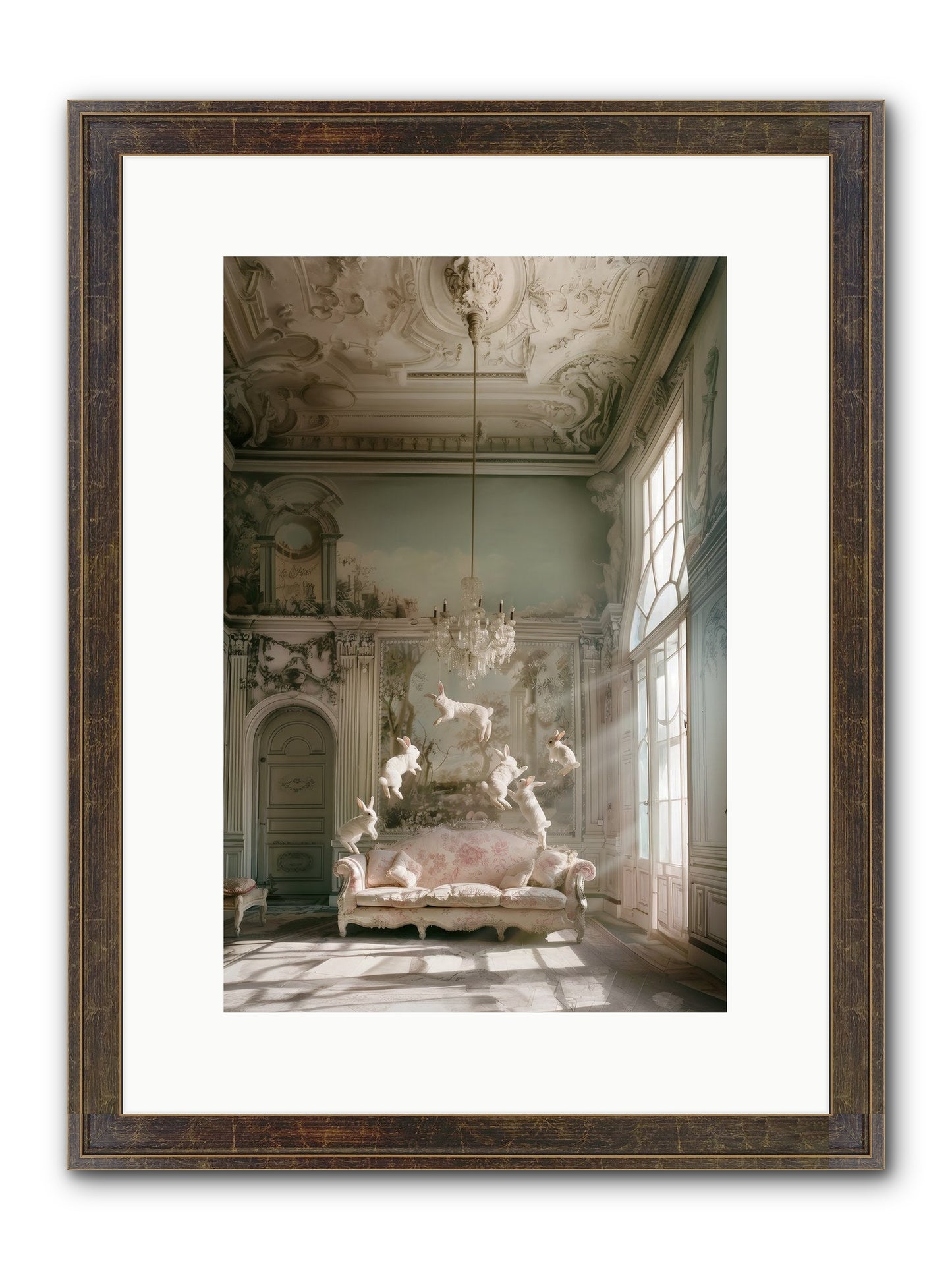Joie De Vivre Grande Framed Print - Slimwoods Black/Gold 10x15