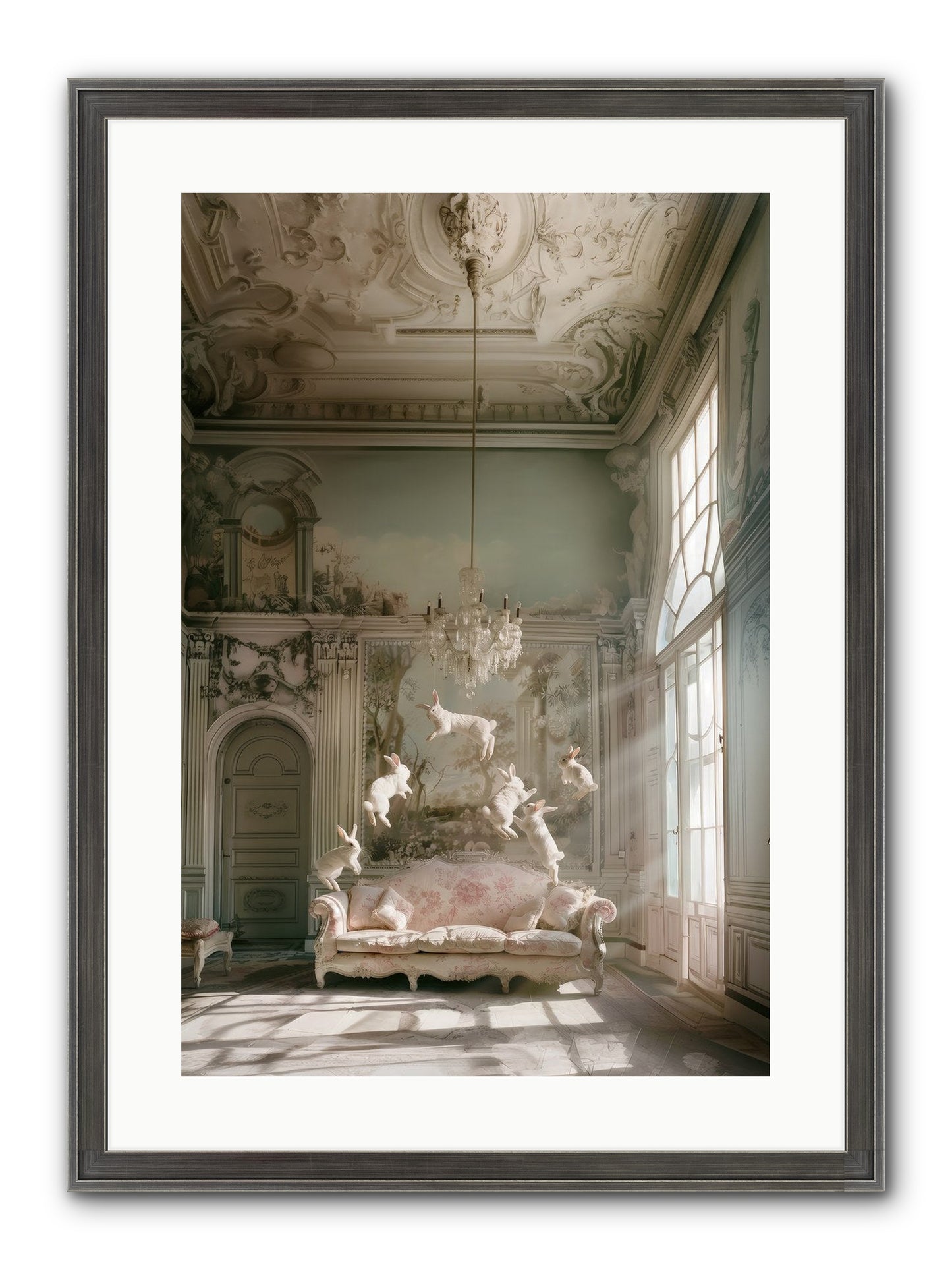 Joie De Vivre Grande Framed Print - Slimwoods Black/Silver 16x24