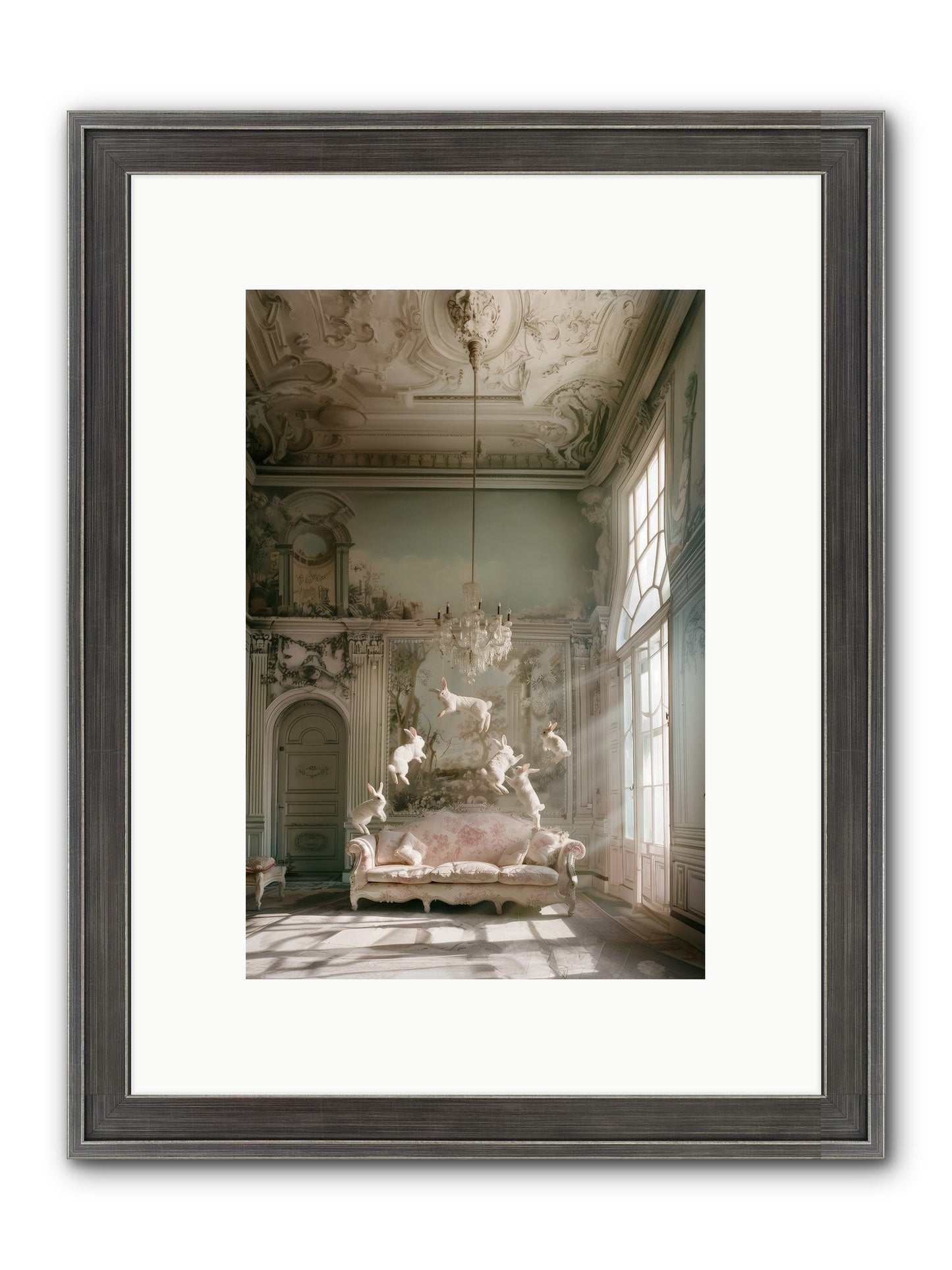 Joie De Vivre Grande Framed Print - Slimwoods Black/Silver 8x12