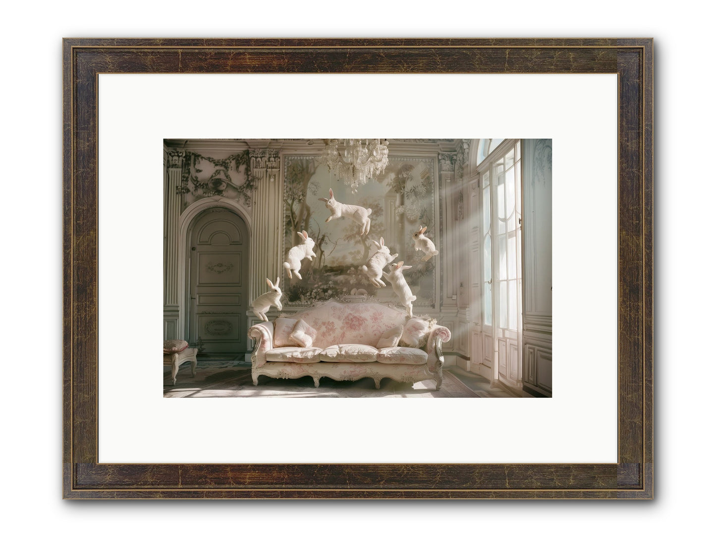 Joie De Vivre No. 2 Framed Print - Slimwoods Black/Gold 12x8