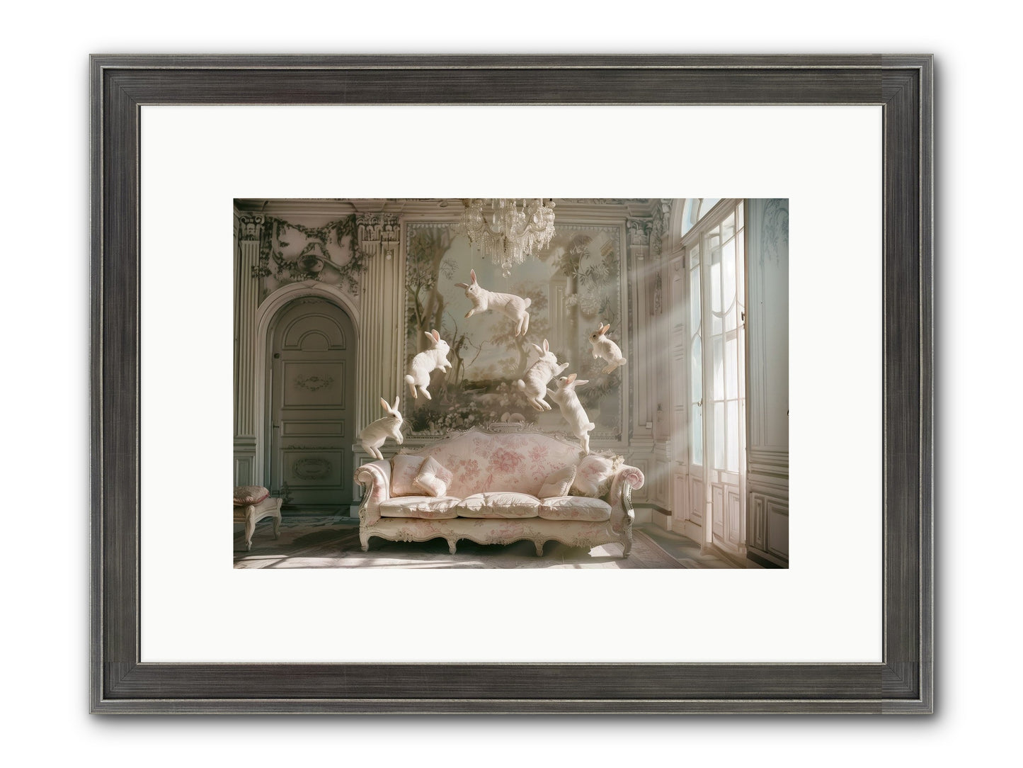 Joie De Vivre No. 2 Framed Print - Slimwoods Black/Silver 12x8