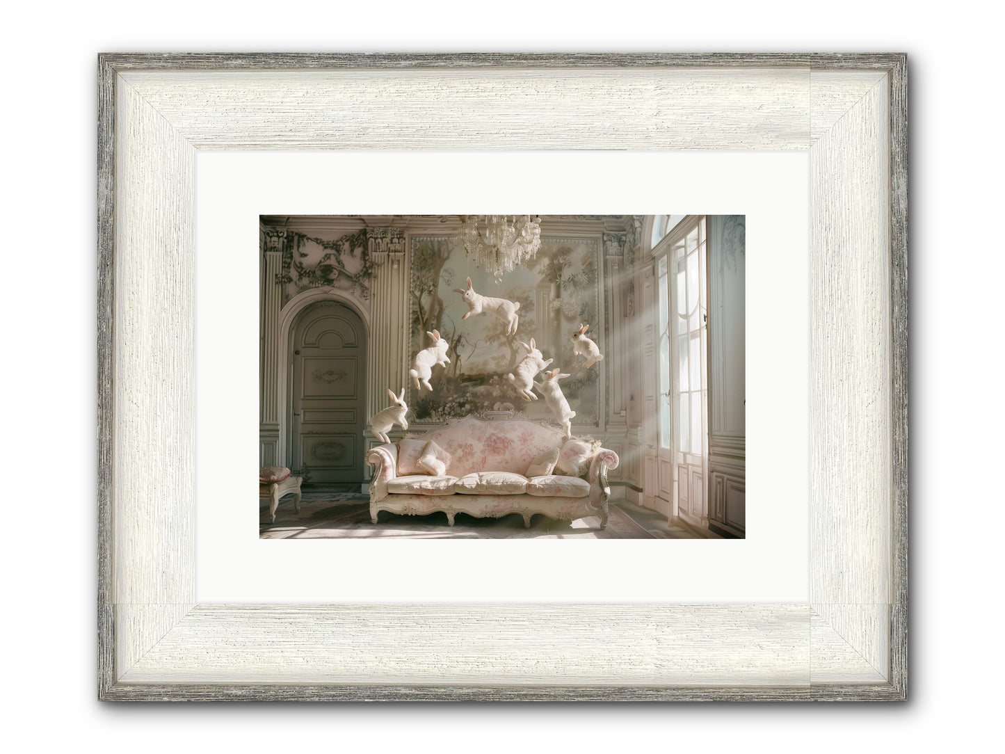 Joie De Vivre No. 2 Framed Print - Driftwood White 15x10