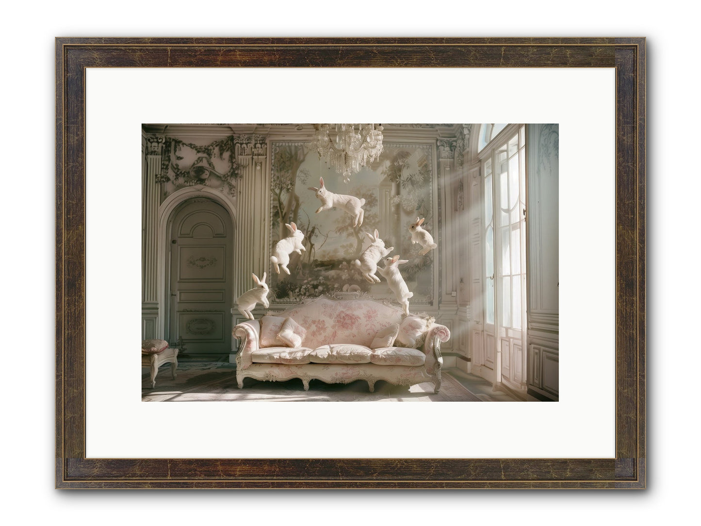 Joie De Vivre No. 2 Framed Print - Slimwoods Black/Gold 15x10