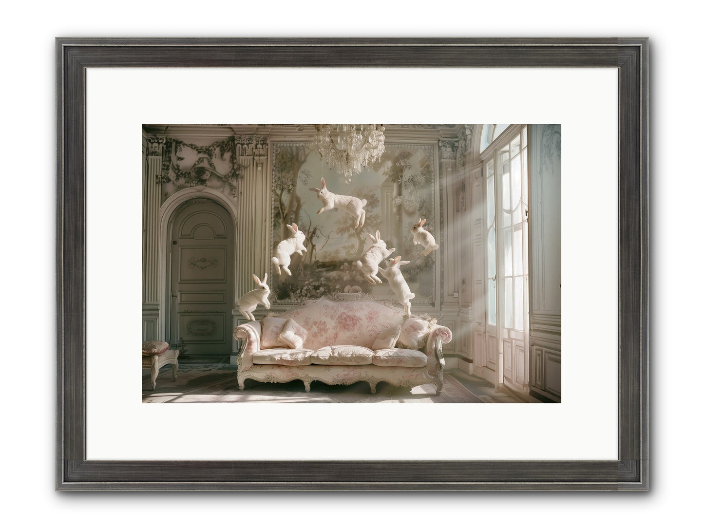 Joie De Vivre No. 2 Framed Print - Slimwoods Black/Silver 15x10