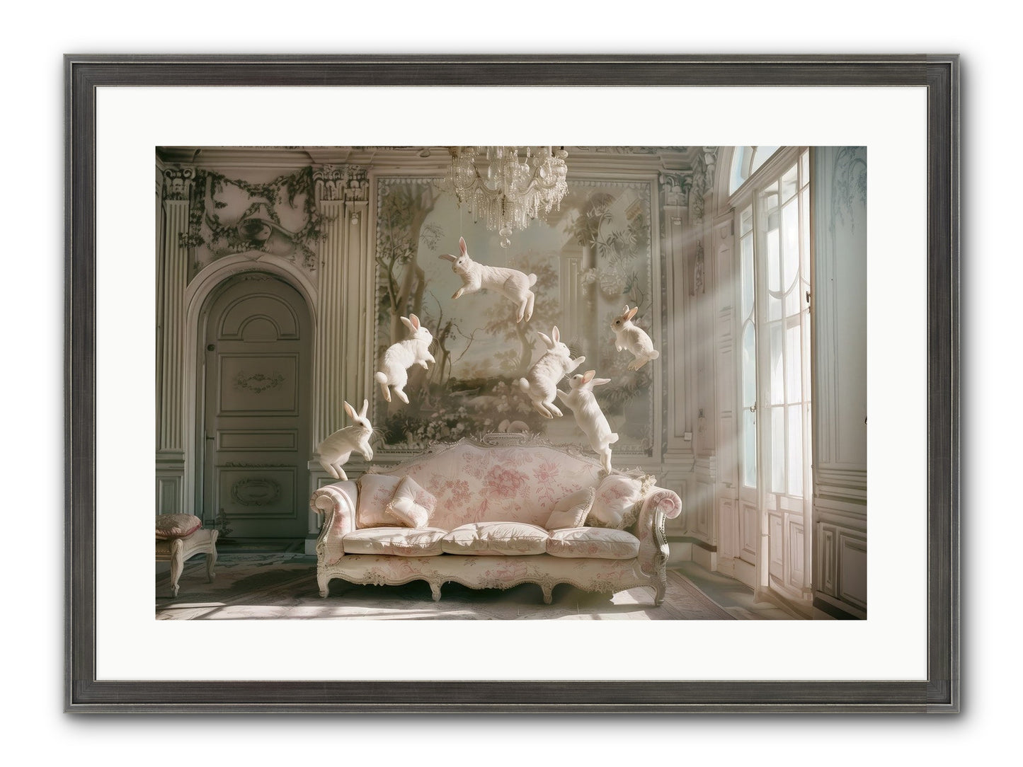 Joie De Vivre No. 2 Framed Print - Slimwoods Black/Silver 24x16