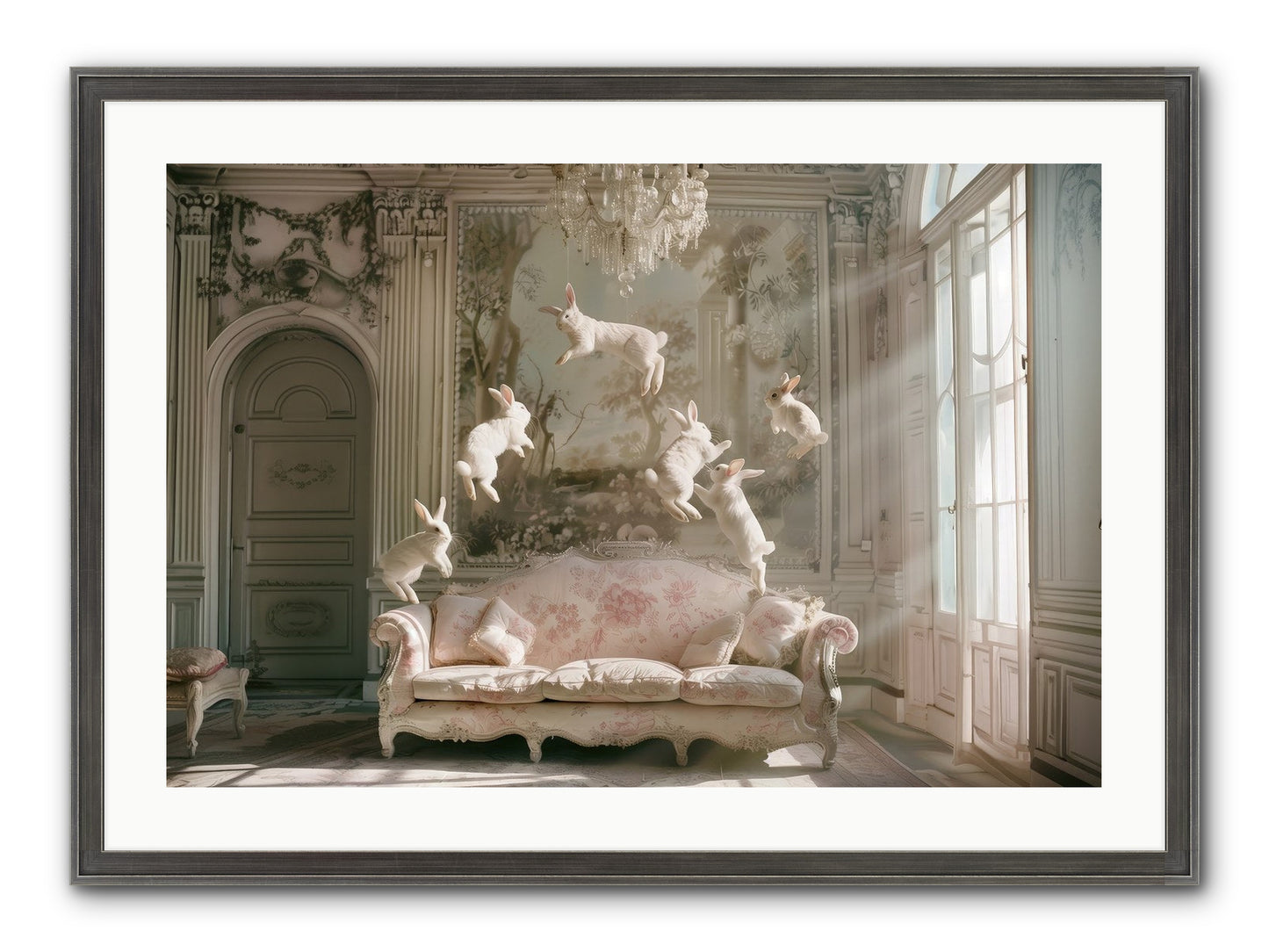Joie De Vivre No. 2 Framed Print - Slimwoods Black/Silver 30x20