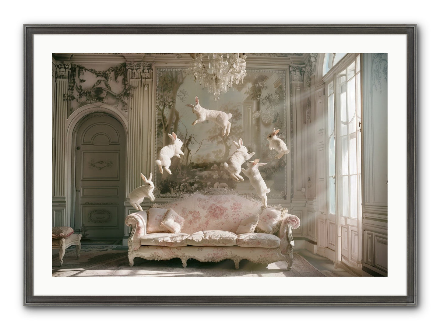 Joie De Vivre No. 2 Framed Print - Slimwoods Black/Silver 36x24