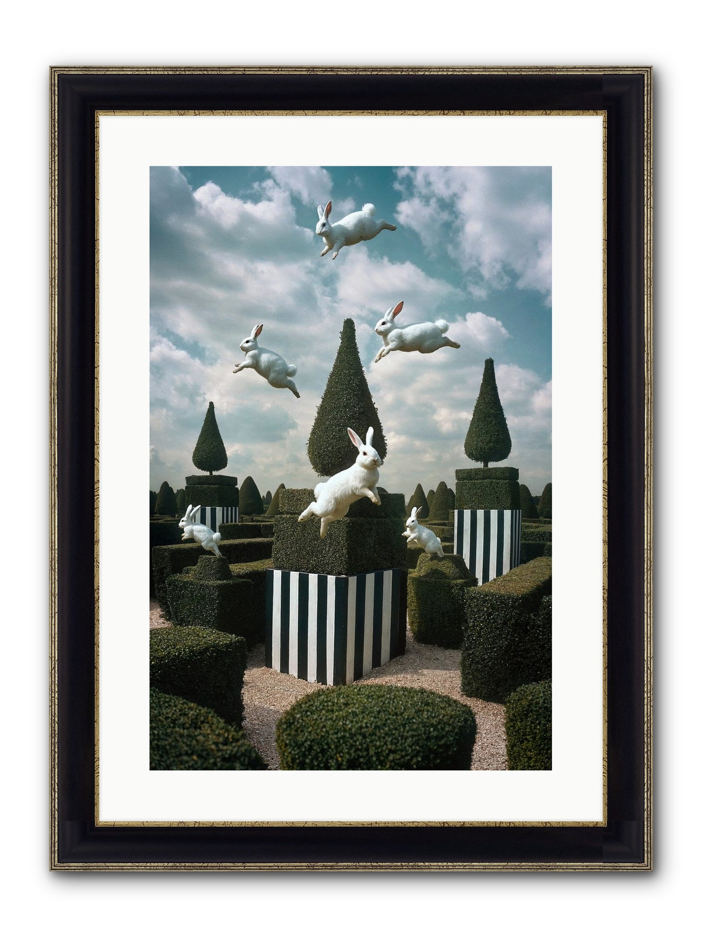 Jolly Good Time No. 1 Framed Print - Black & Gold 16x24