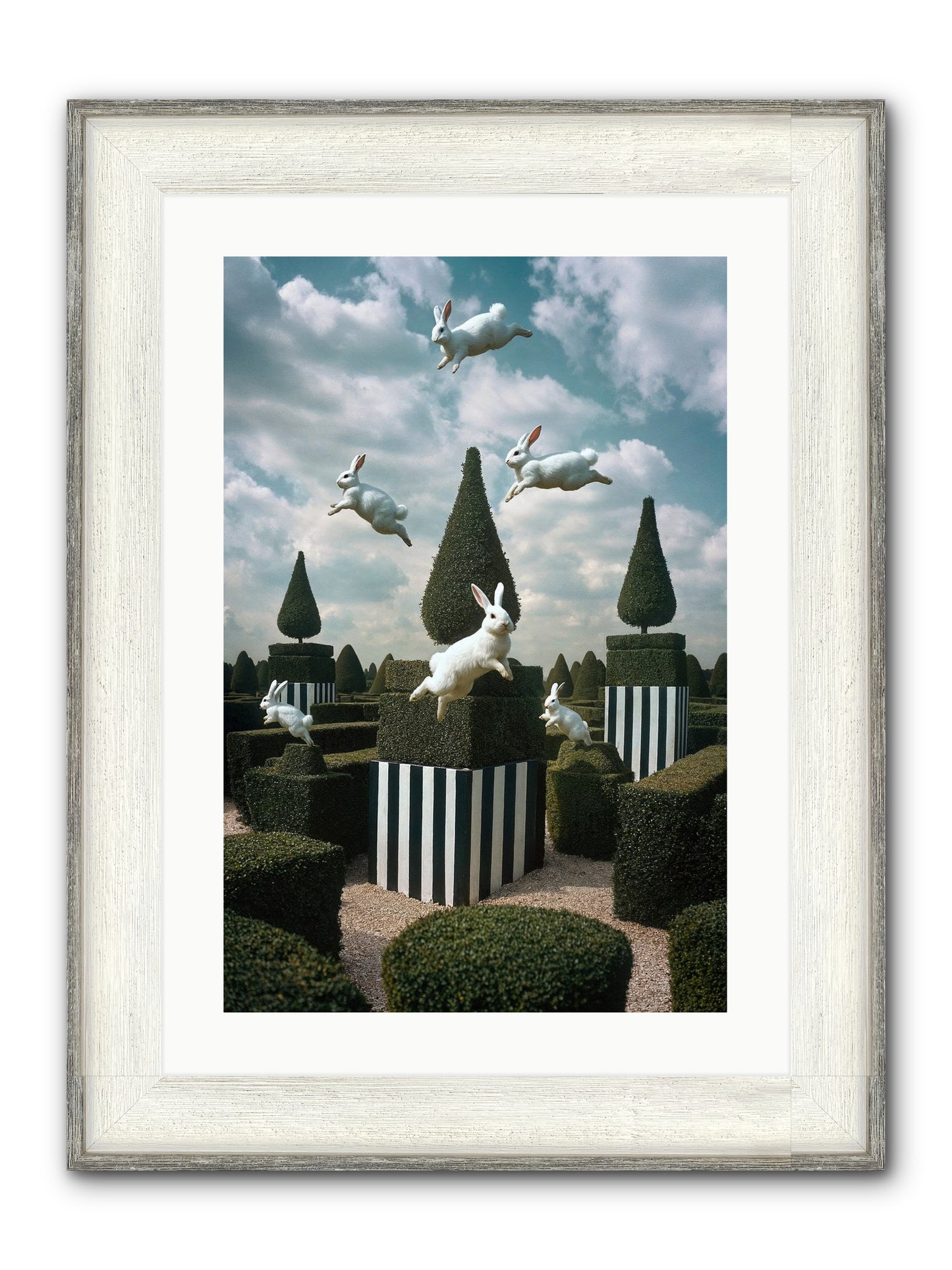 Jolly Good Time No. 1 Framed Print - Driftwood White 16x24