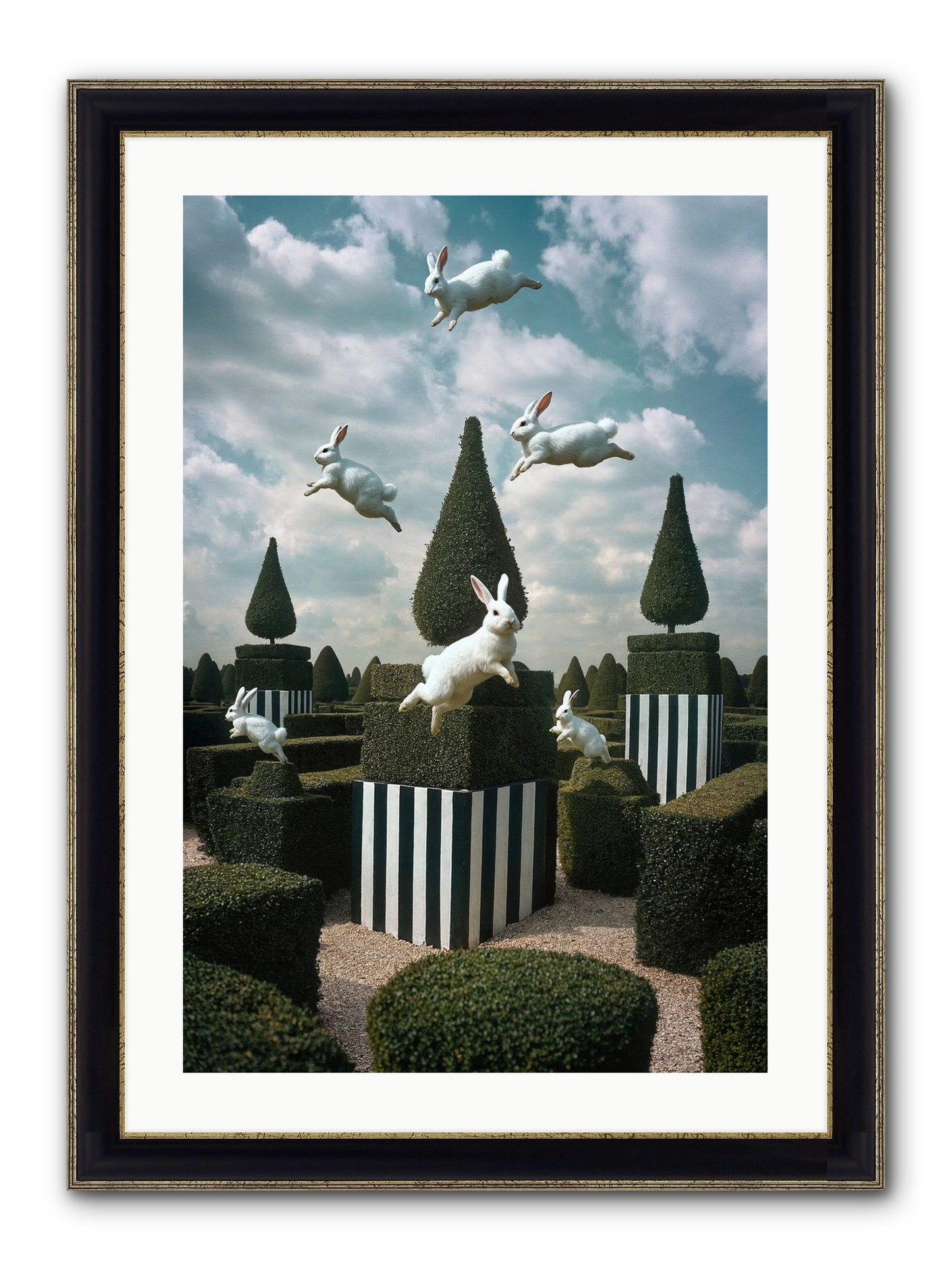 Jolly Good Time No. 1 Framed Print - Black & Gold 20x30