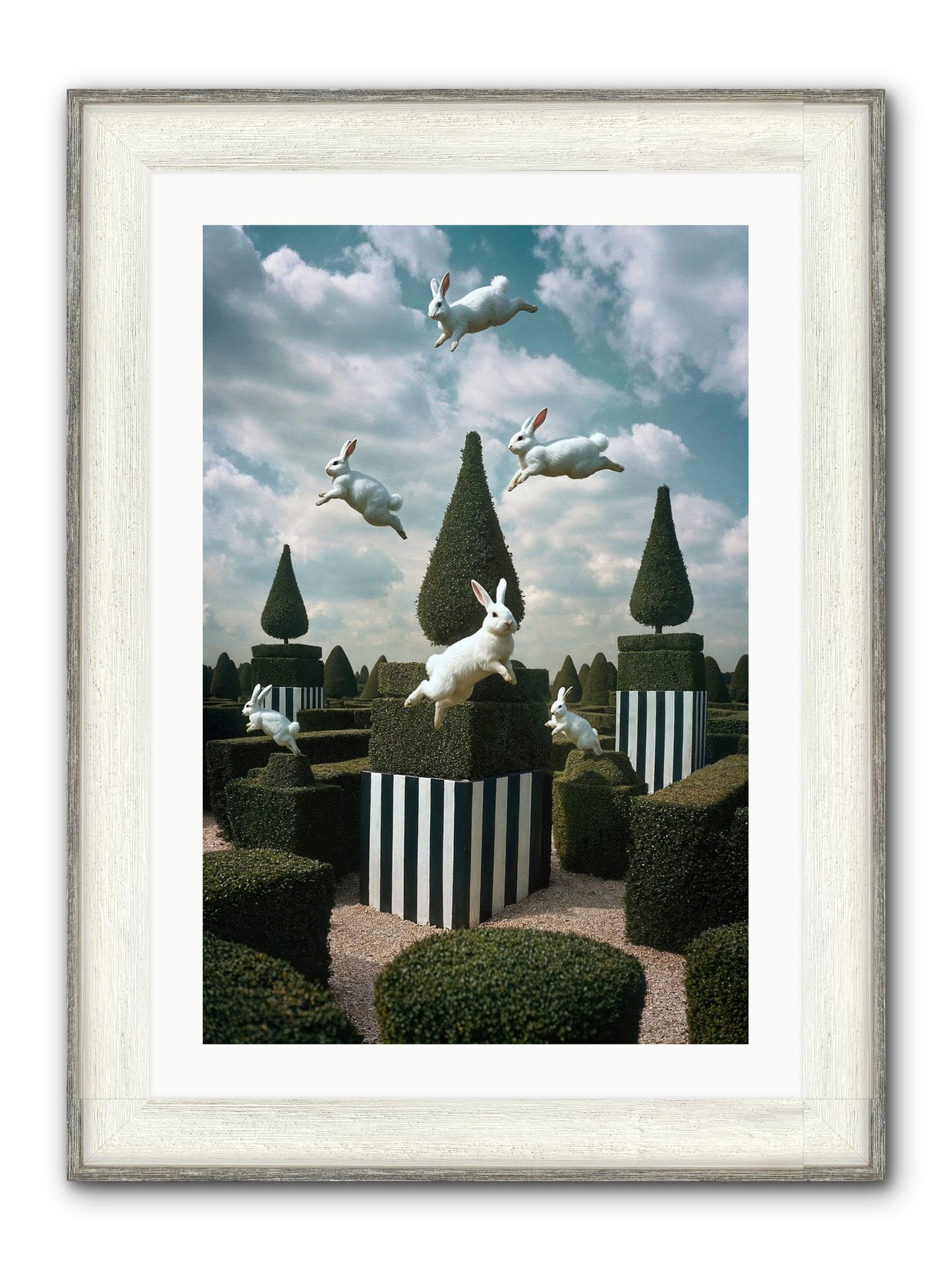 Jolly Good Time No. 1 Framed Print - Driftwood White 20x30