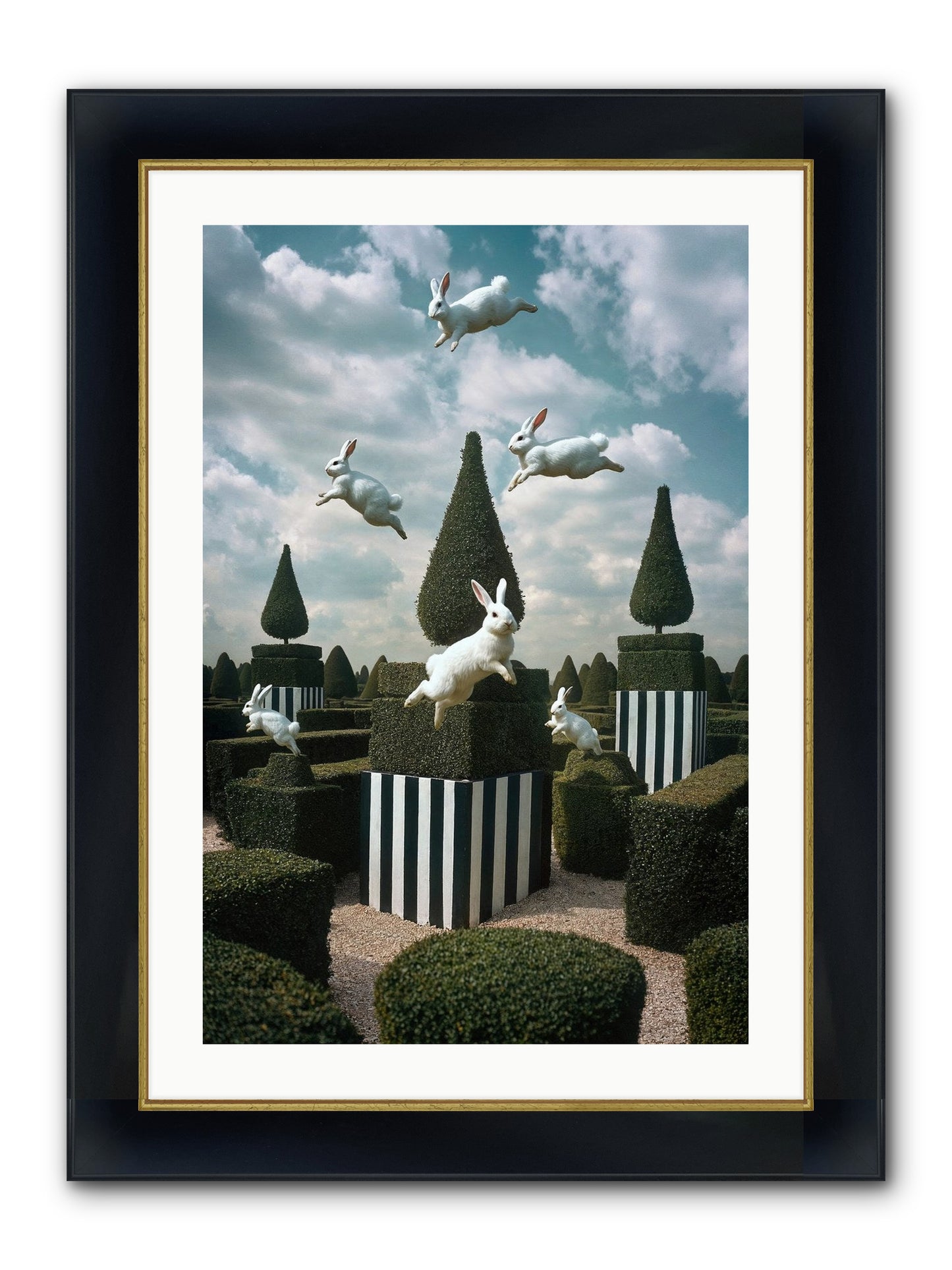 Jolly Good Time No. 1 Framed Print - Wide Black w/Gold 20x30