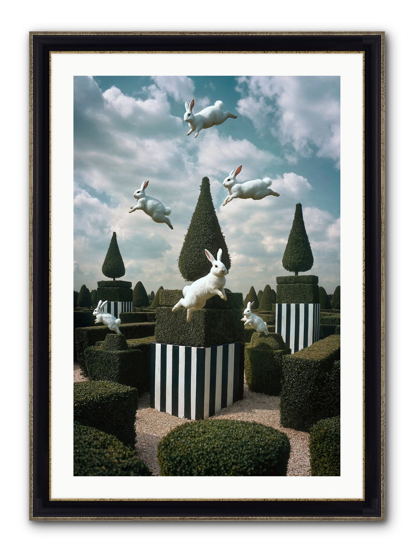 Jolly Good Time No. 1 Framed Print - Black & Gold 24x36
